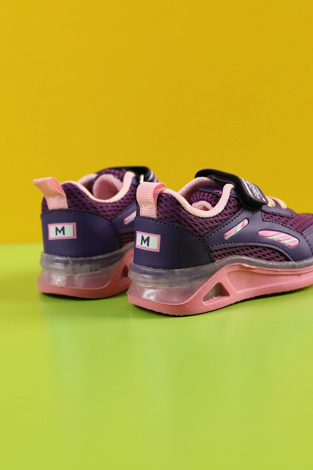 Mor (21-25 Bebe) Yıldız Baskılı Işıklı Bebe Spor Ayakkabı 257175