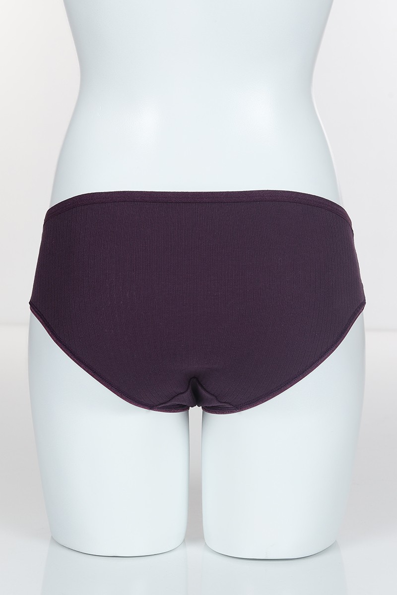 Mor 4347 Bikini Ön Bel Şerit Bant Alt ve Arka Ribana Pamuk Külot 102294