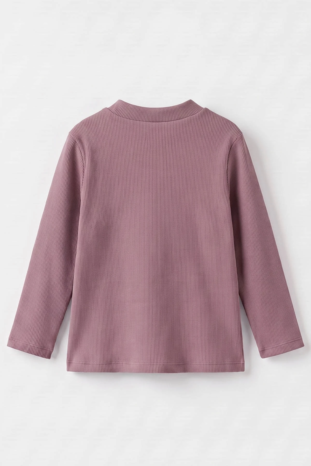 Mor (5-12 Yaş) Yarım Balıkçı Yaka Kaşkorse  Çocuk Body Sweatshirt 495423