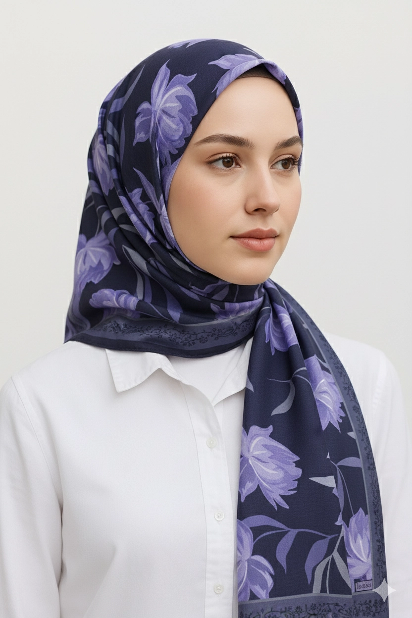 Mor 75x180 Cm Our Fashion Dijital Baskılı Desenli Soft Şal 408662