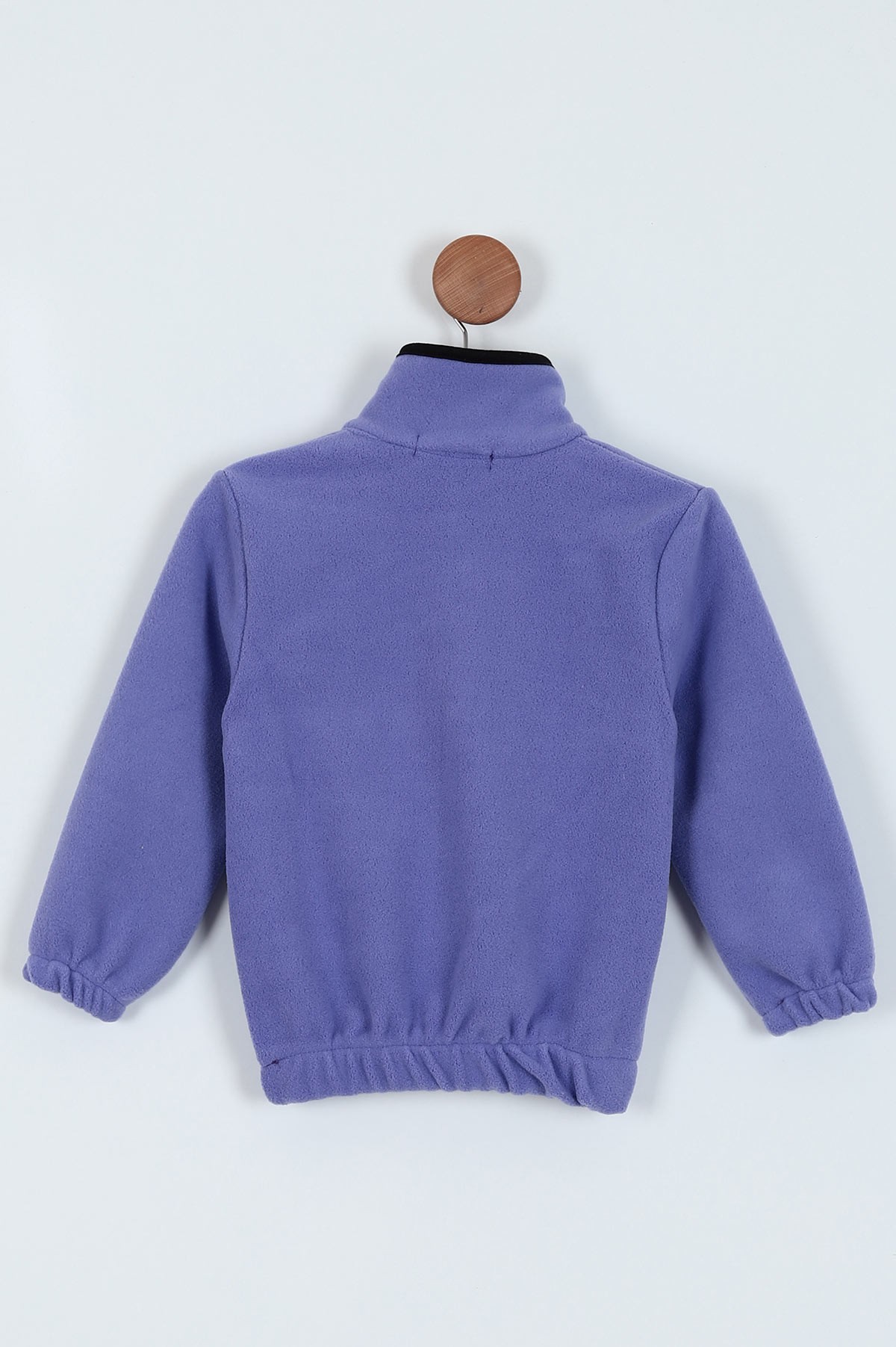 Mor (8-12 Yaş) Bel Lastikli Yarım Fermuarlı Kız Çocuk Sweat 224458