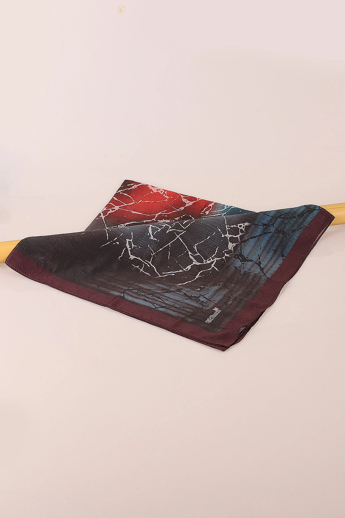 Mor 98X98 Cm Desenli Dijital Kraş Eşarp 444469