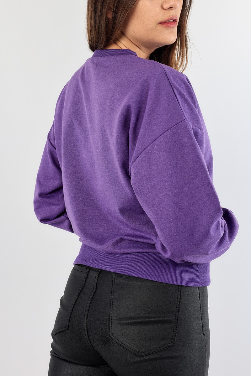 Mor Cep Tasarım Bayan Sweat 89550