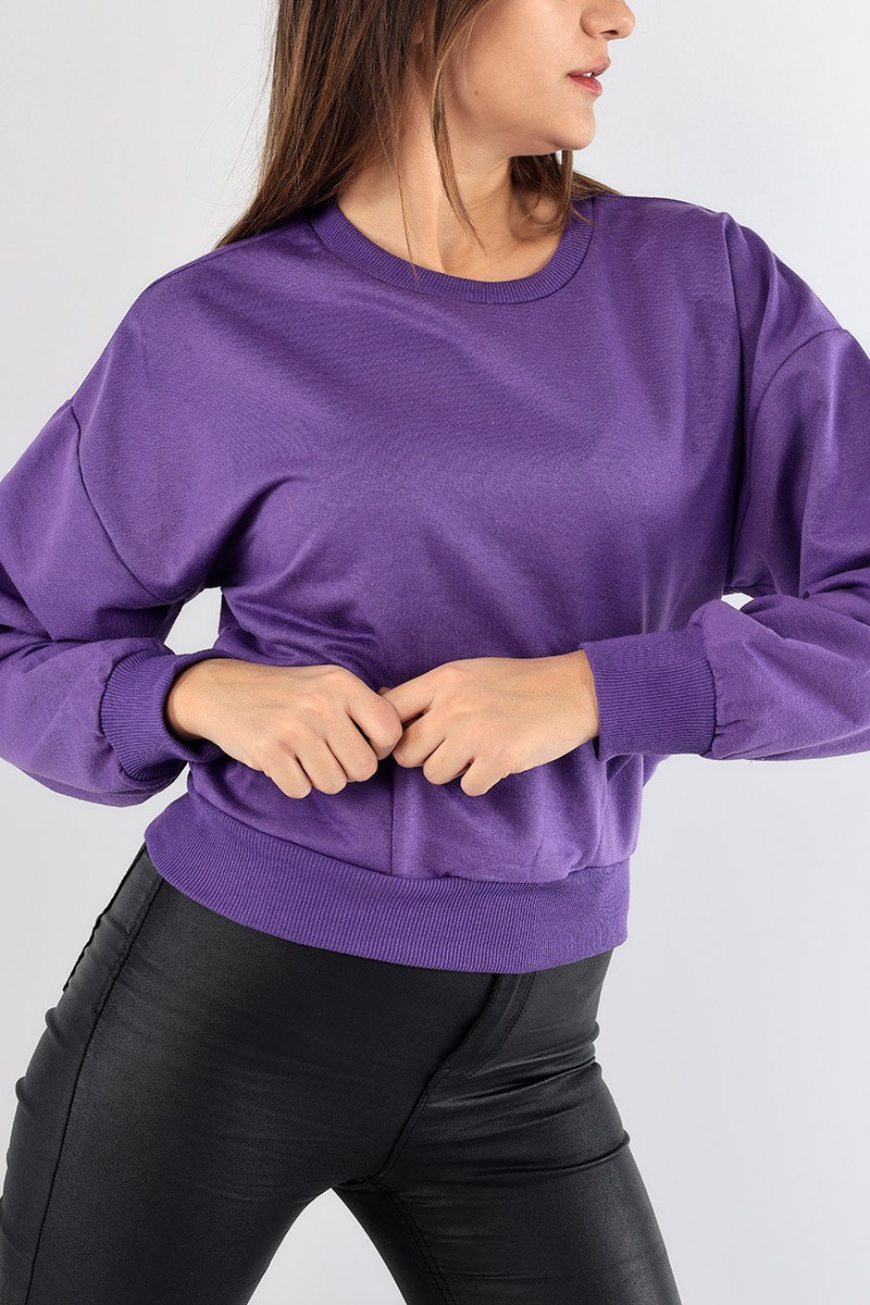 Mor Cep Tasarım Bayan Sweat 89550