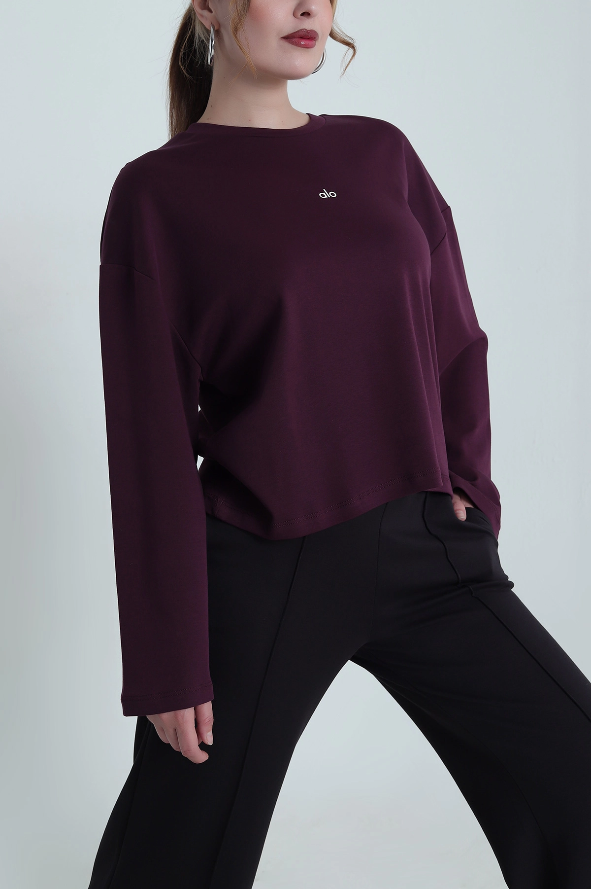 Mor Rahat Kalıp Kadın Body Bluz 483592