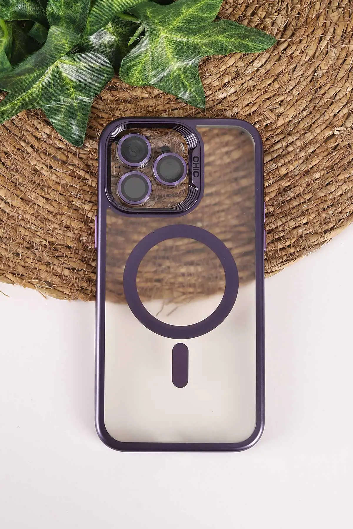 Mor TeknoCase İphone 14 Pro Max Uyumlu Believe Serisi Lens Hediyeli Silikon Telefon Kılıfı 472505