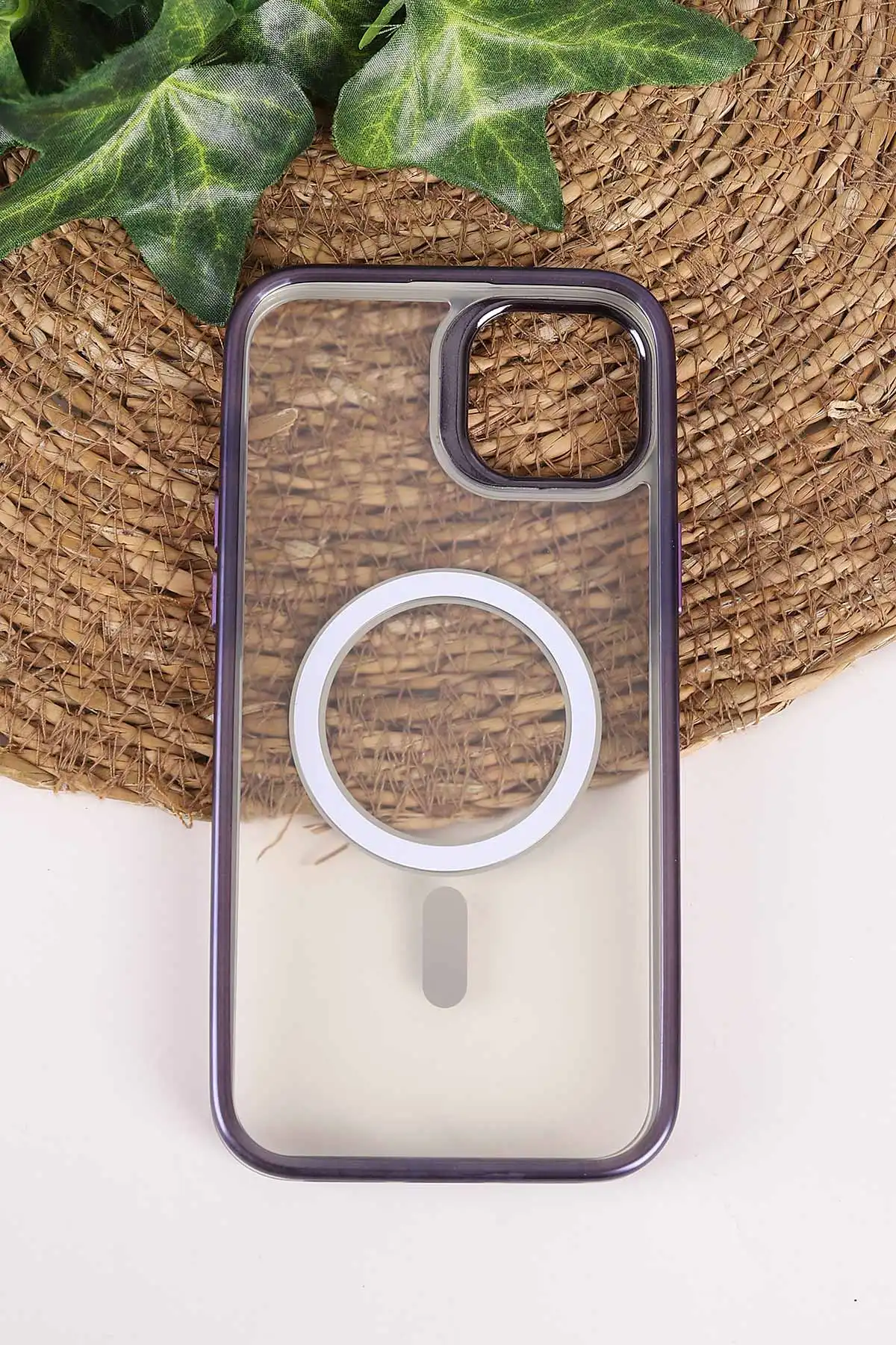 Mor TeknoCase İphone 15 Plus  Uyumlu Believe Serisi Lens Hediyeli Silikon Telefon Kılıfı 472520
