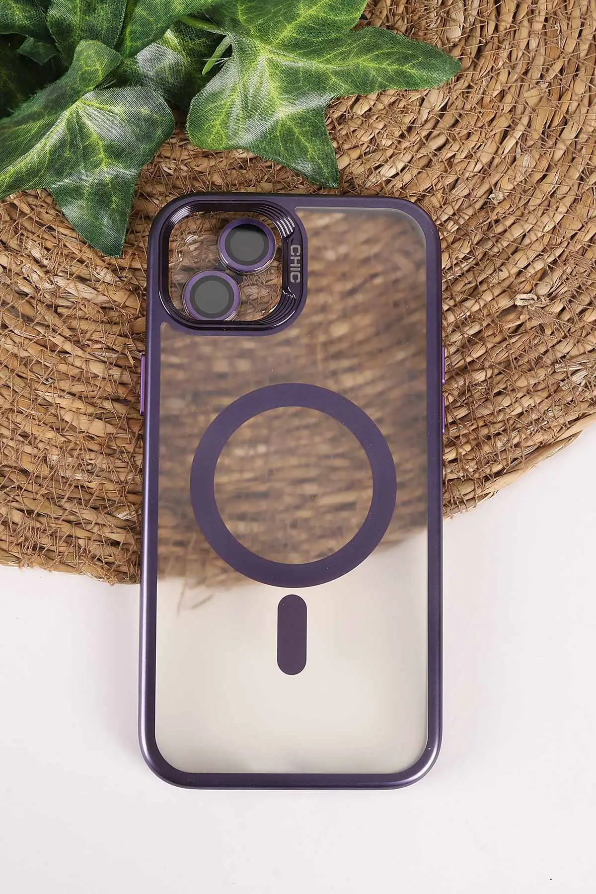 Mor TeknoCase İphone 15 Plus Uyumlu Believe Serisi Lens Hediyeli Silikon Telefon Kılıfı 472520