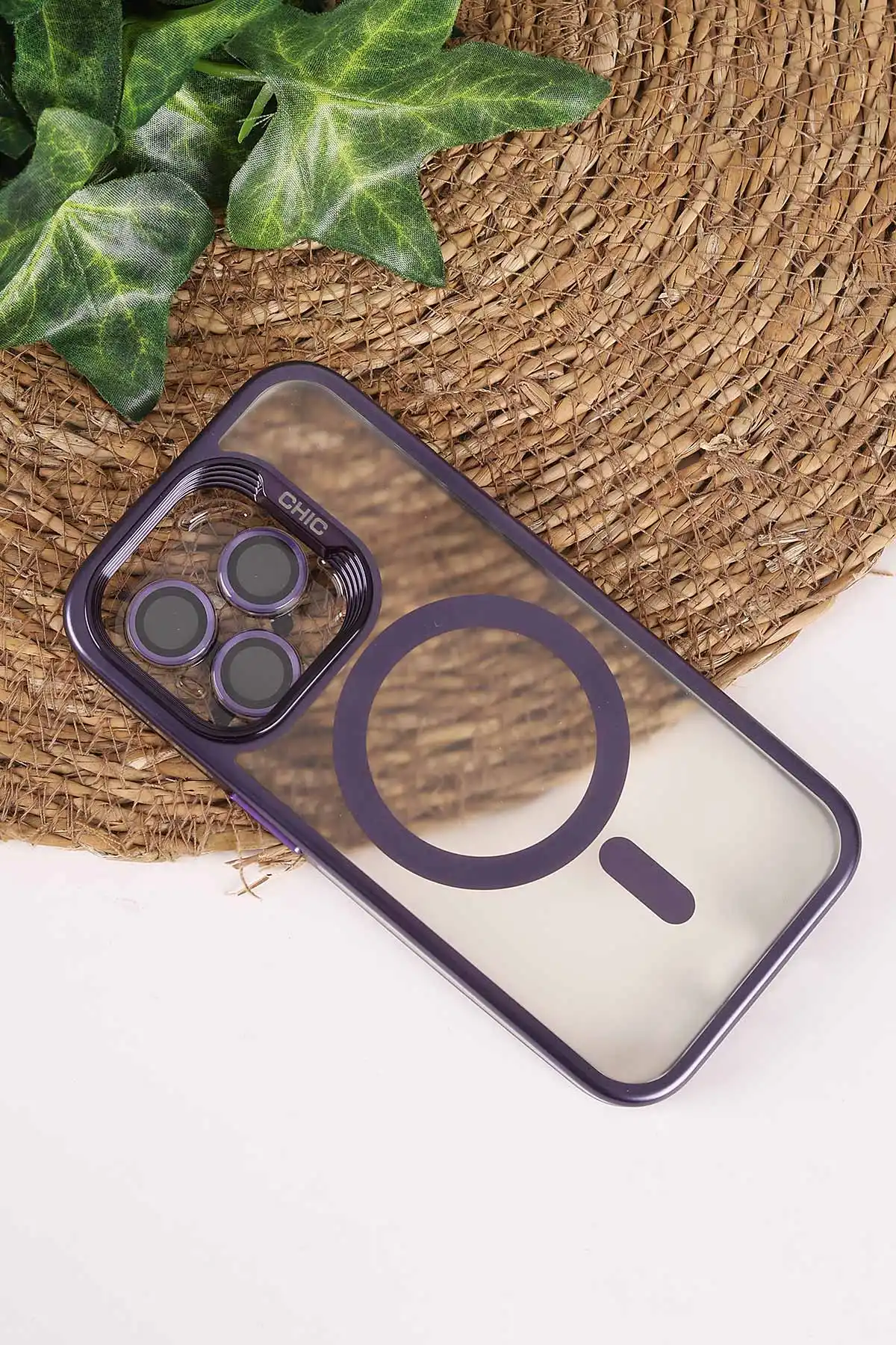 Mor TeknoCase İphone 15 Pro Uyumlu Believe Serisi Lens Hediyeli Silikon Telefon Kılıfı 472515