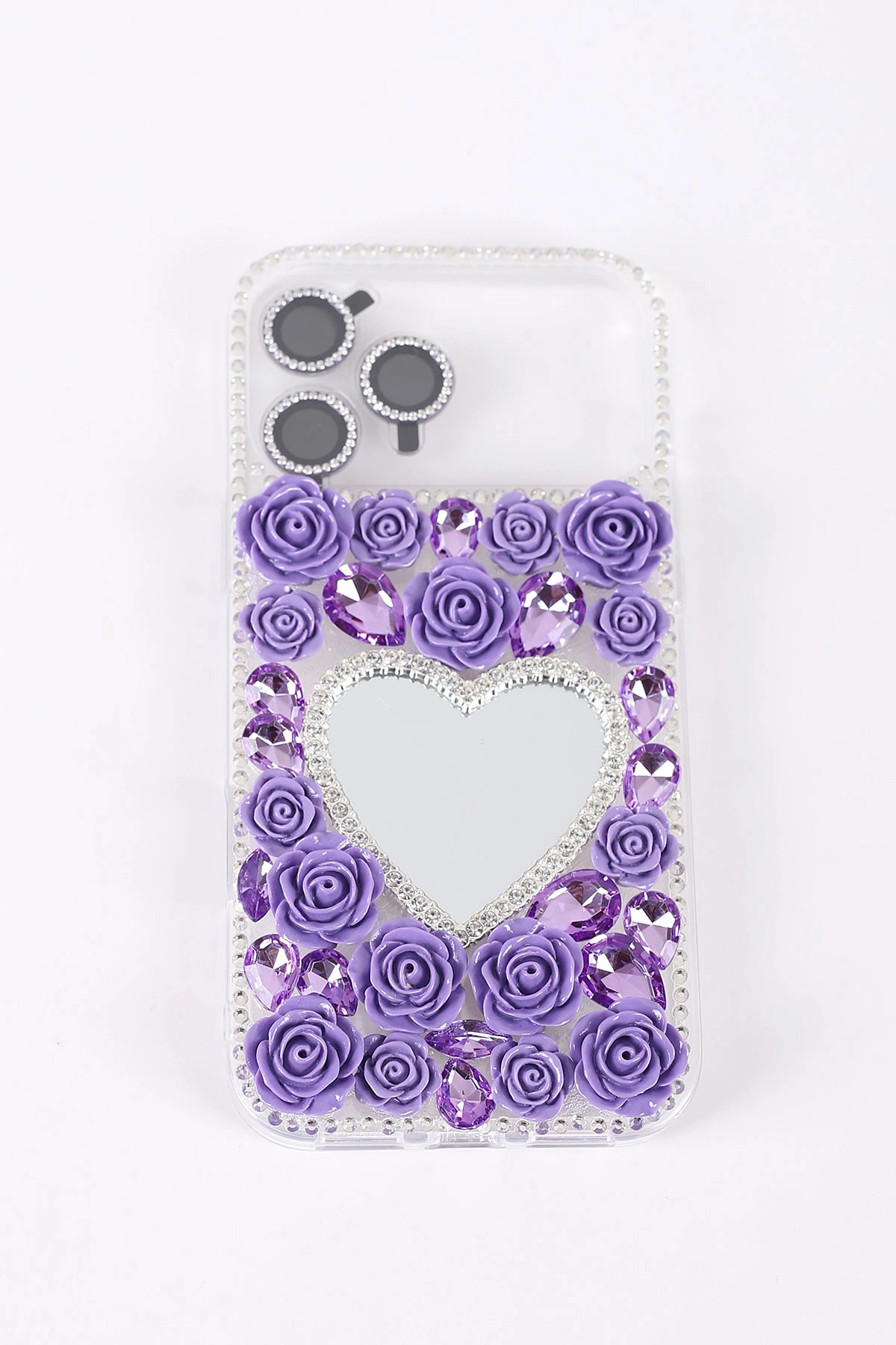 Mor TeknoCase İPhone 17 Pro Max Uyumlu Beauty Case Serisi Lens Hediyeli Premium Sert Silikon Telefon Kılıfı 430471