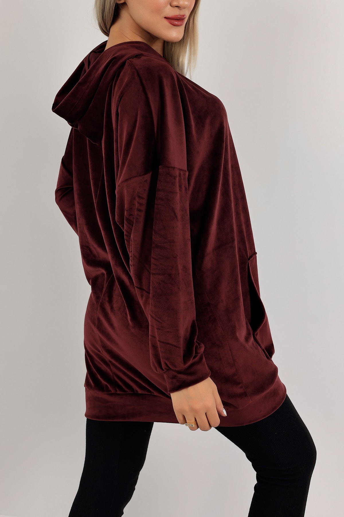 Mor Yeni Sezon Kadife Tunik Sweat 133945