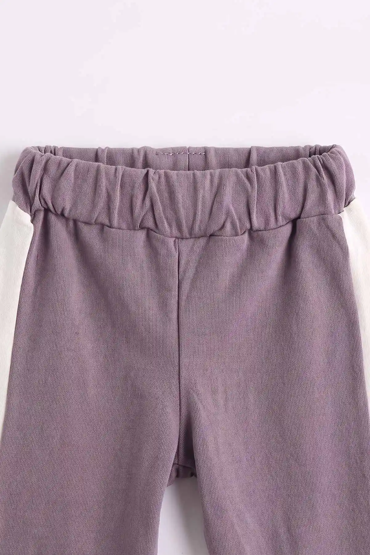 Mürdüm (0-4 Yaş) Kalp Baskılı Kapüşonlu Fermuarlı Hırkalı Kız Çocuk 2 İp 3'lü Takım 471475