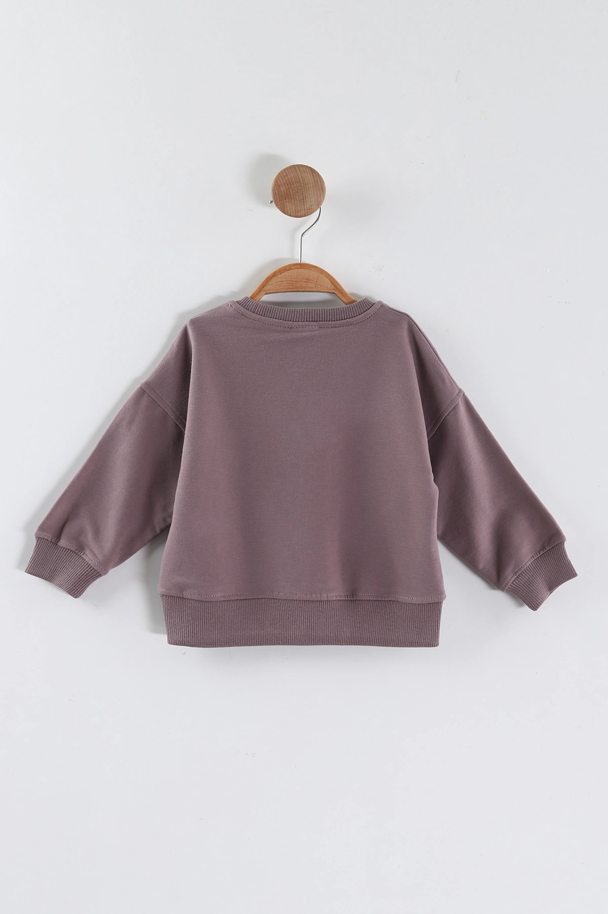 Mürdüm (1-4 Yaş)Çiçek Motifli Kız Çocuk Sweatshirt 432890