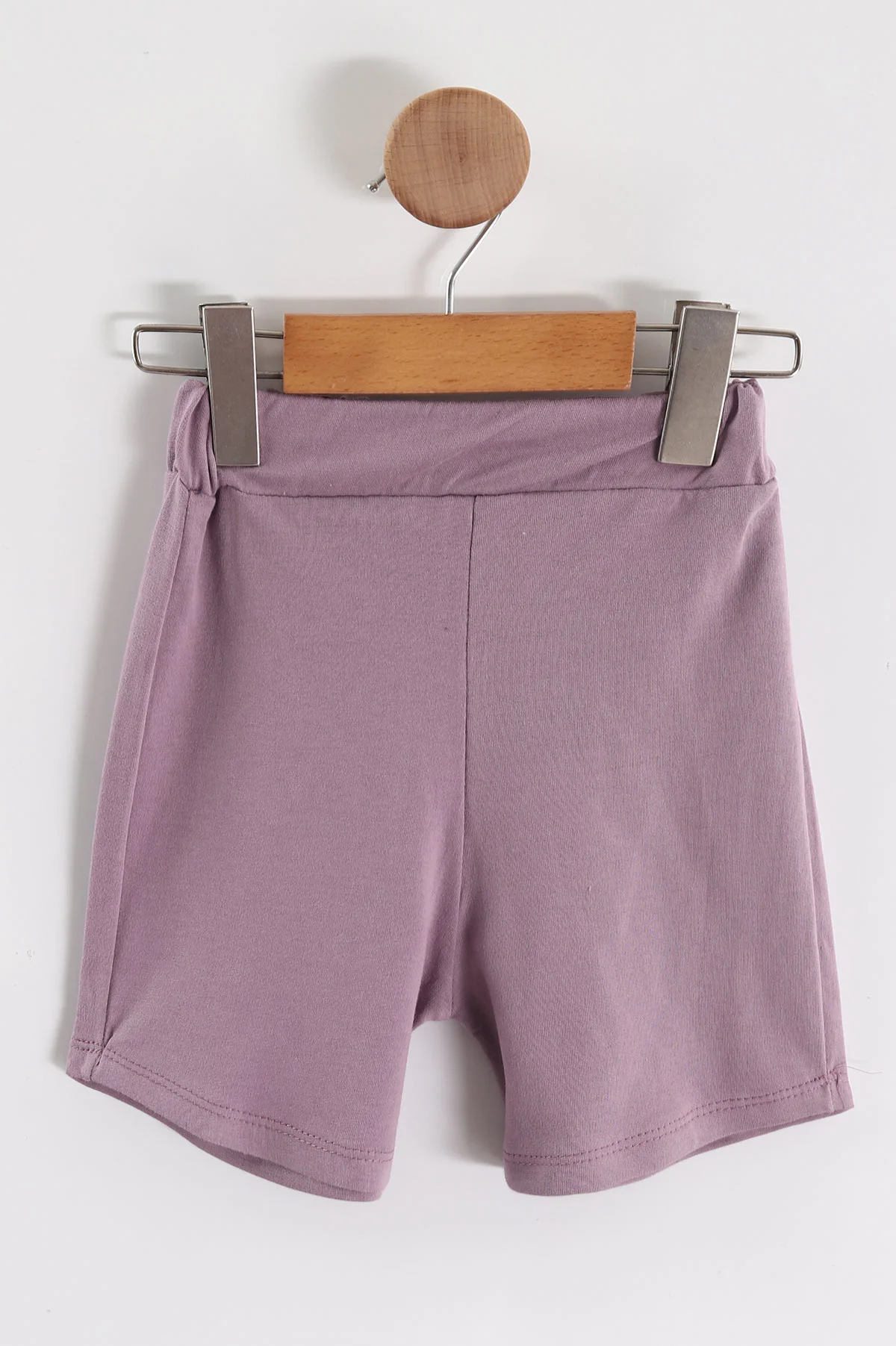 Mürdüm (1-5 Yaş) Fiyonk Aksesuarlı Tişört ve Şortlu Kız Çocuk 2'li Takım 458443