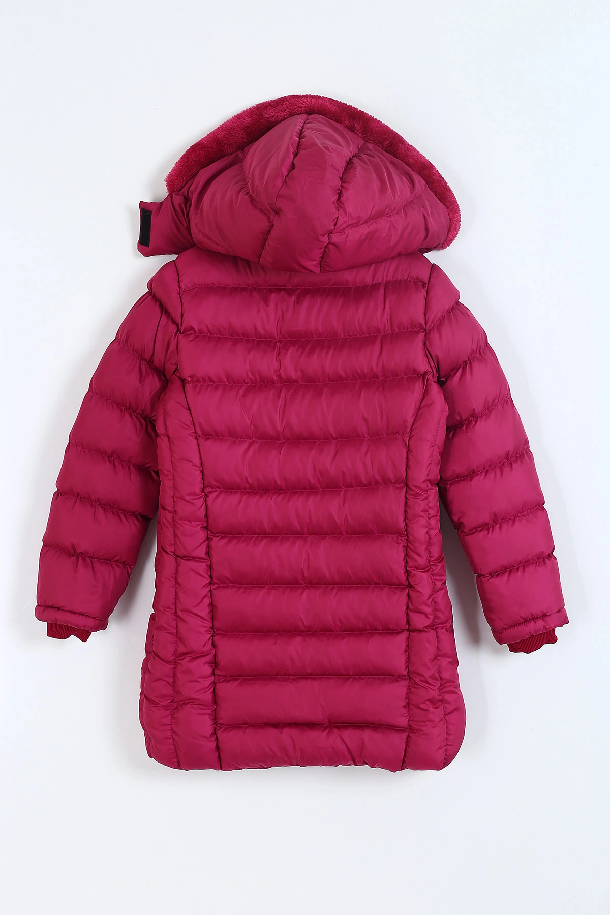Mürdüm (11-14 Yaş) Kapüşon Peluşlu İçi Kürklü Kız Çocuk Mont 309318