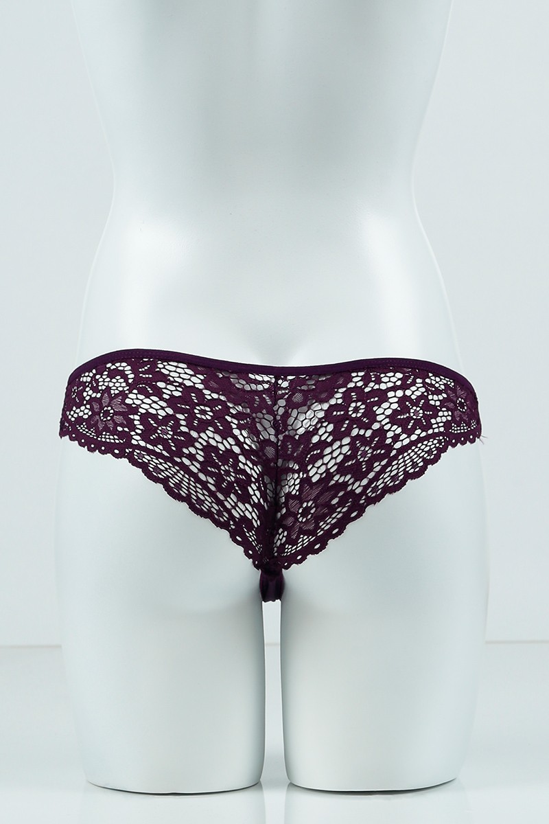 Mürdüm 4368 Brazilian Ön Ribana Arka Bantlı Tanga Külot 99856