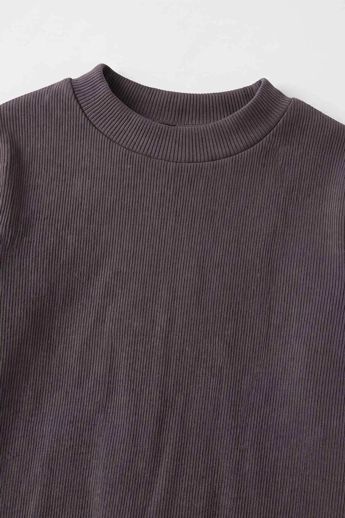 Mürdüm (5-12 Yaş) Yarım Balıkçı Yaka Kaşkorse  Çocuk Body Sweatshirt 495422