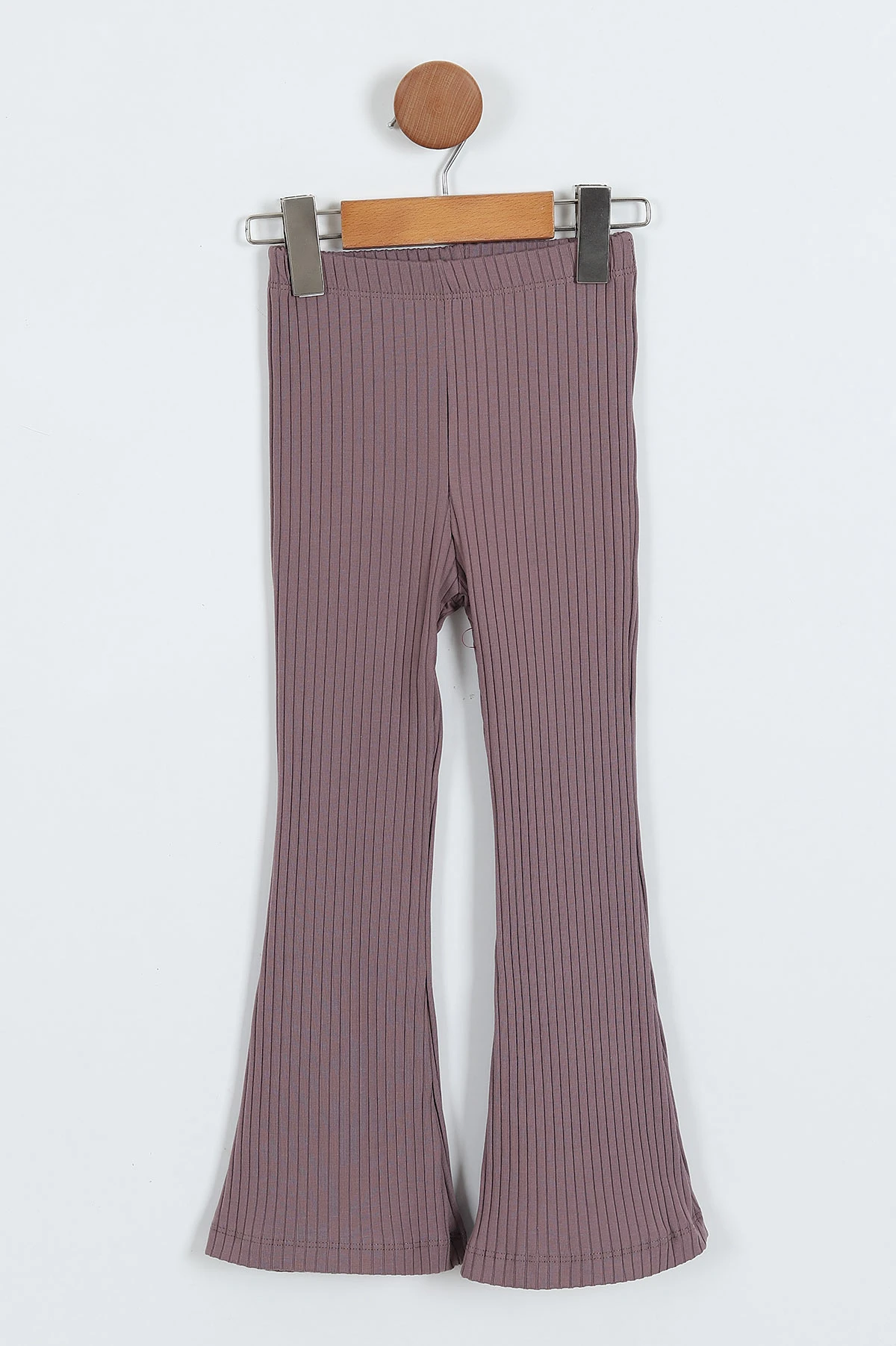 Mürdüm (5-12 Yaş)Göbekten Dikişli İspanyol Paçalı Taytlı Kız Çocuk Takım 349224