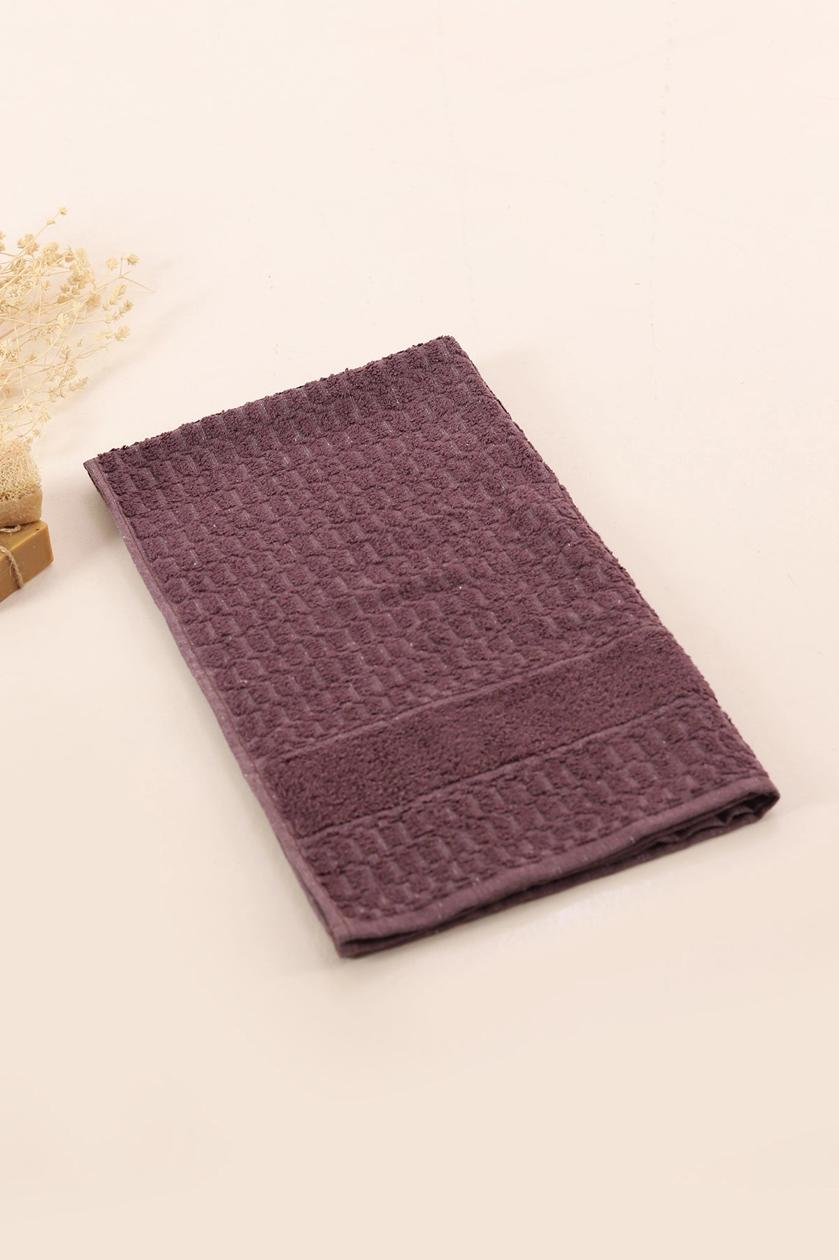 Mürdüm 50x90 Cm Bella Home Dilber Desenli El Havlusu 395582