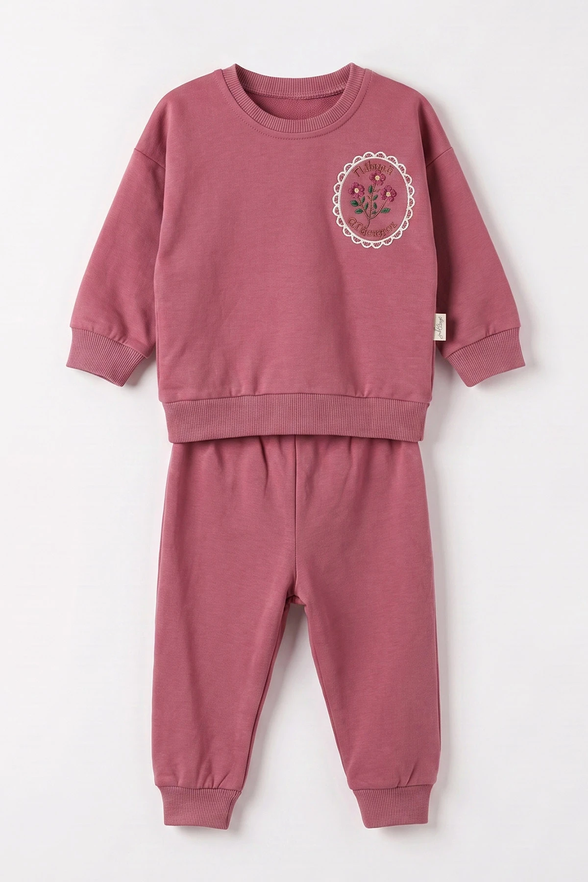 Mürdüm (6-24 Ay) Nakışlı 2 İp Kız Bebek Takım 481015