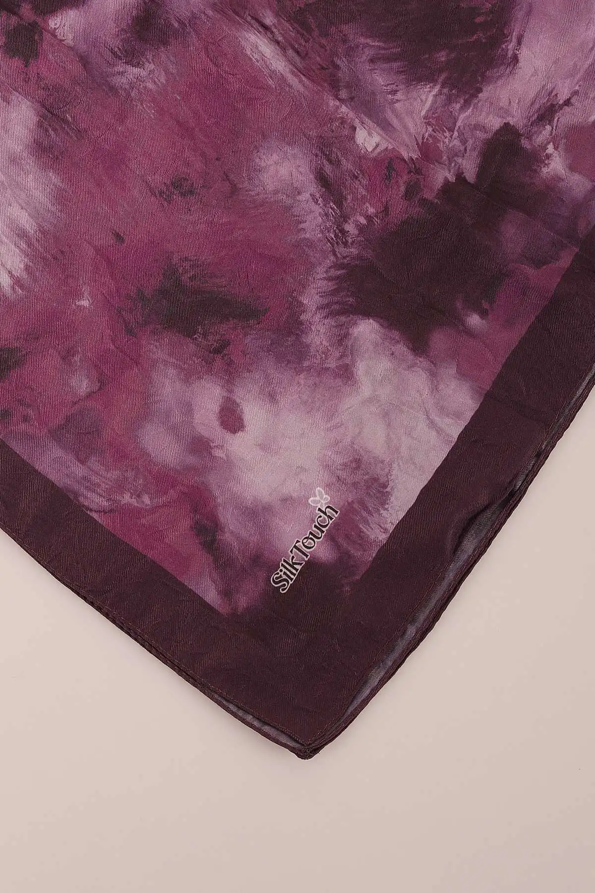 Mürdüm 98X98 Cm Desenli Dijital Kraş Eşarp 444468