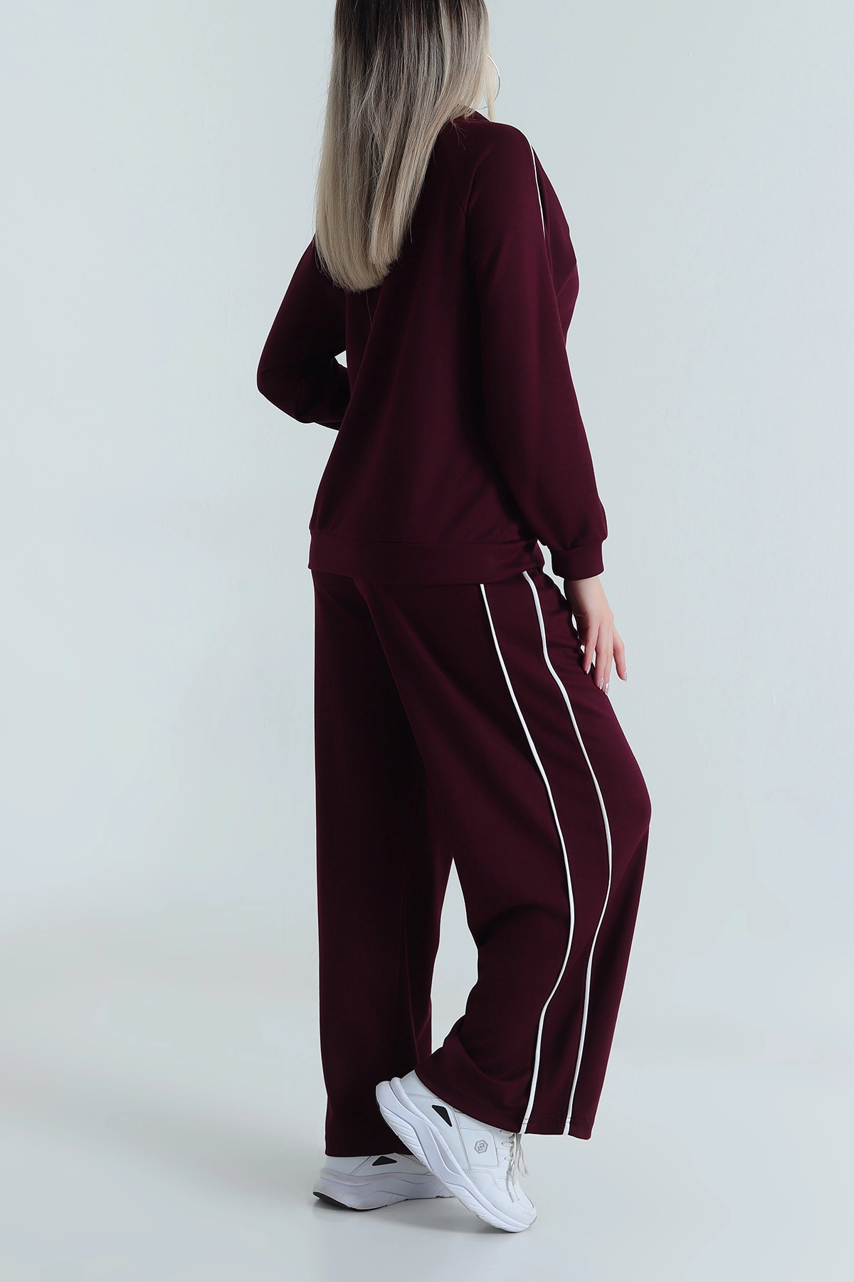 Mürdüm Biyeli Reglan Kol Modal Kadın İkili Takım 488423