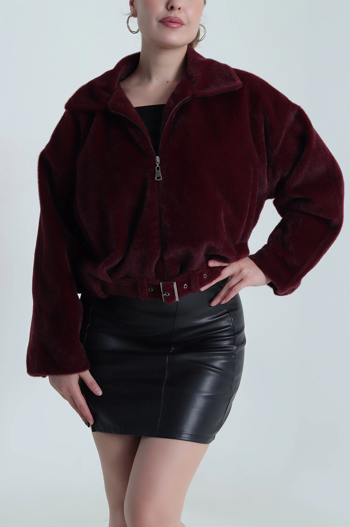 Mürdüm Fox Bomber Kadın Mont 483983
