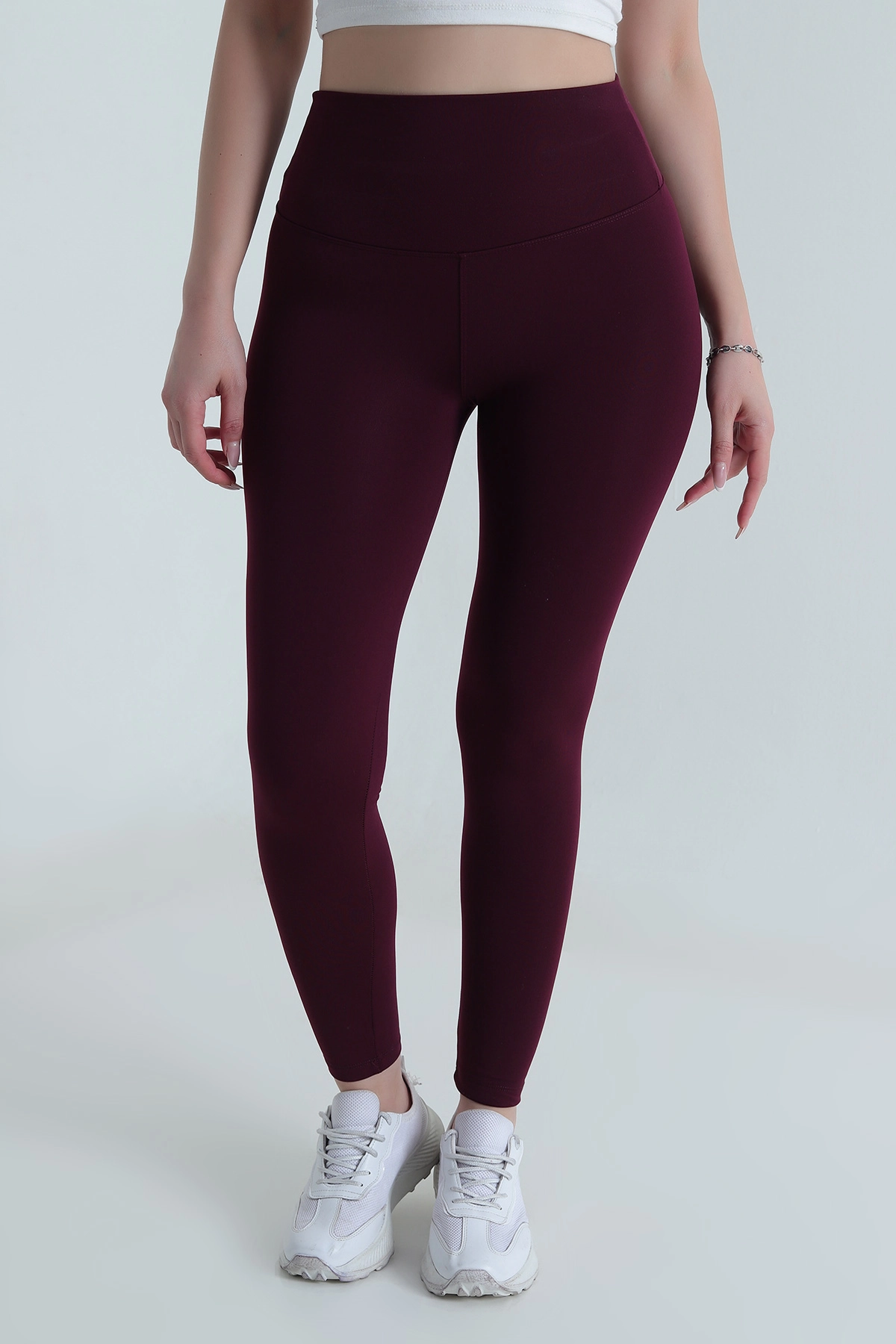 Mürdüm İçi Şardonlu Scuba Kadın Tayt 489373
