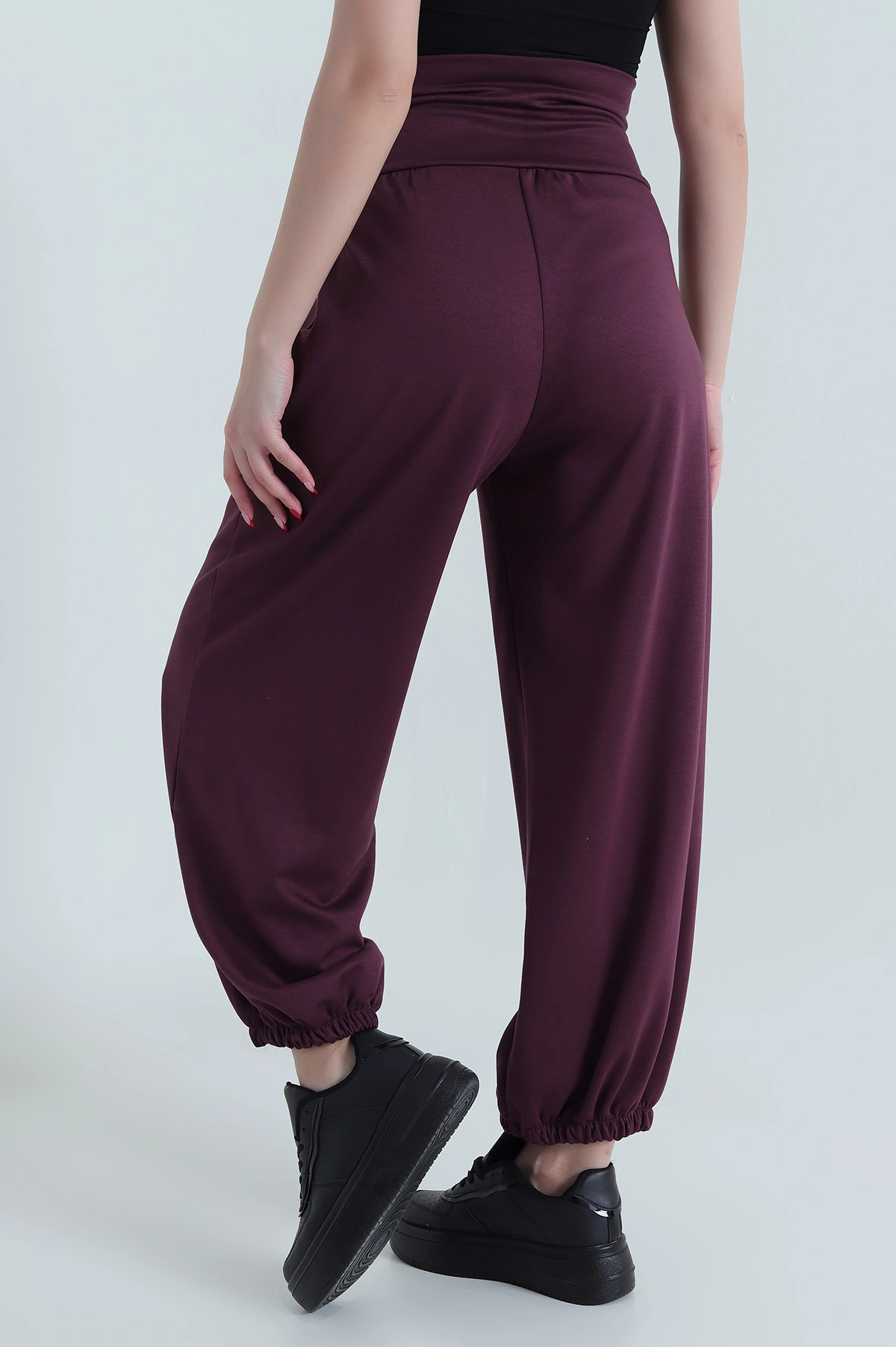 Mürdüm Paça Lastikli Oysho Kadın Pantolon 437907