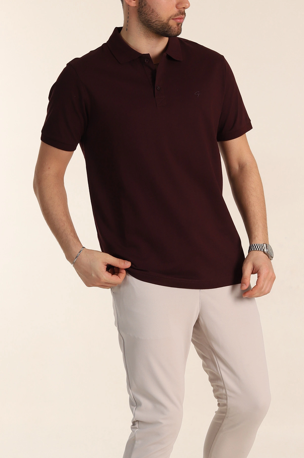 Mürdüm Regular Fit Basic Polo Yaka Erkek Tişört 342466