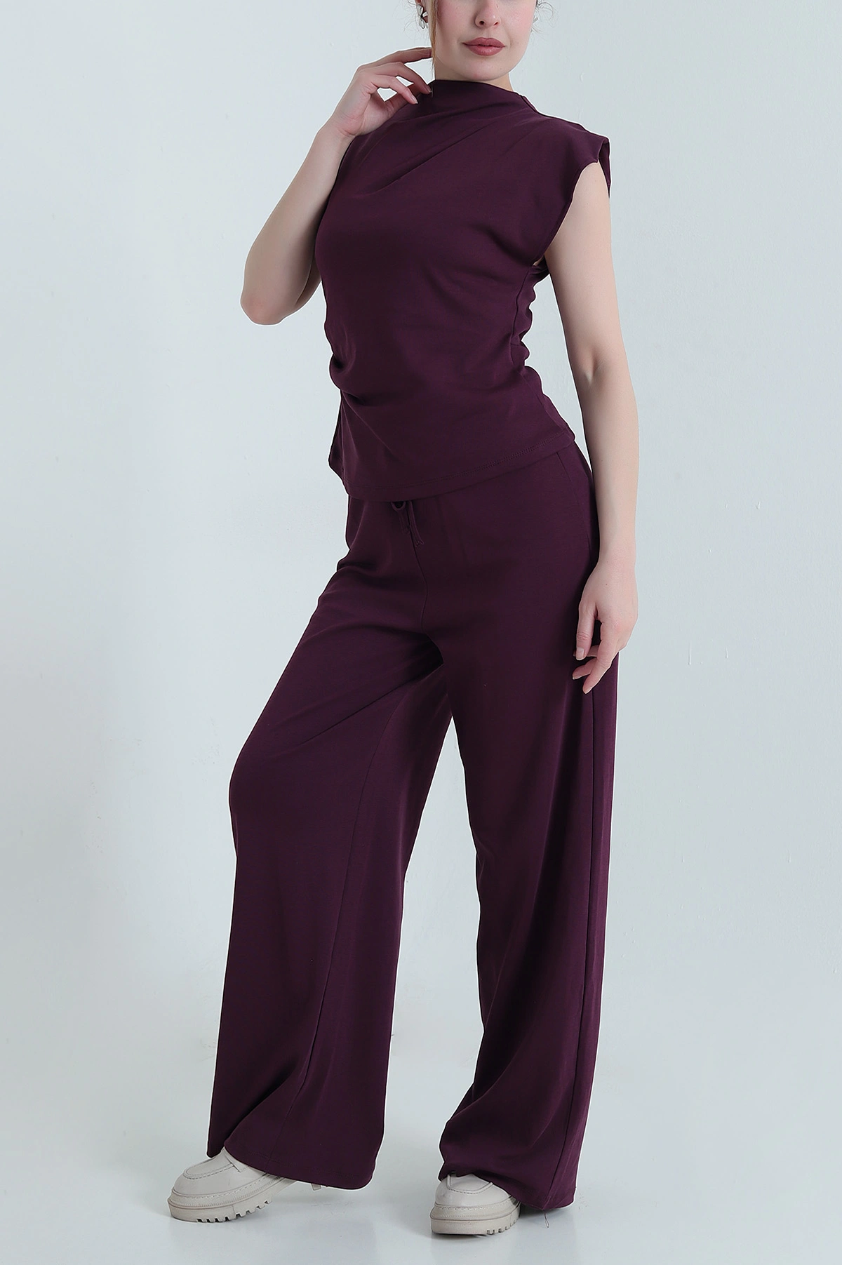 Mürdüm Yeni Sezon Pantolon Bluz Kadın İkili Takım 451016