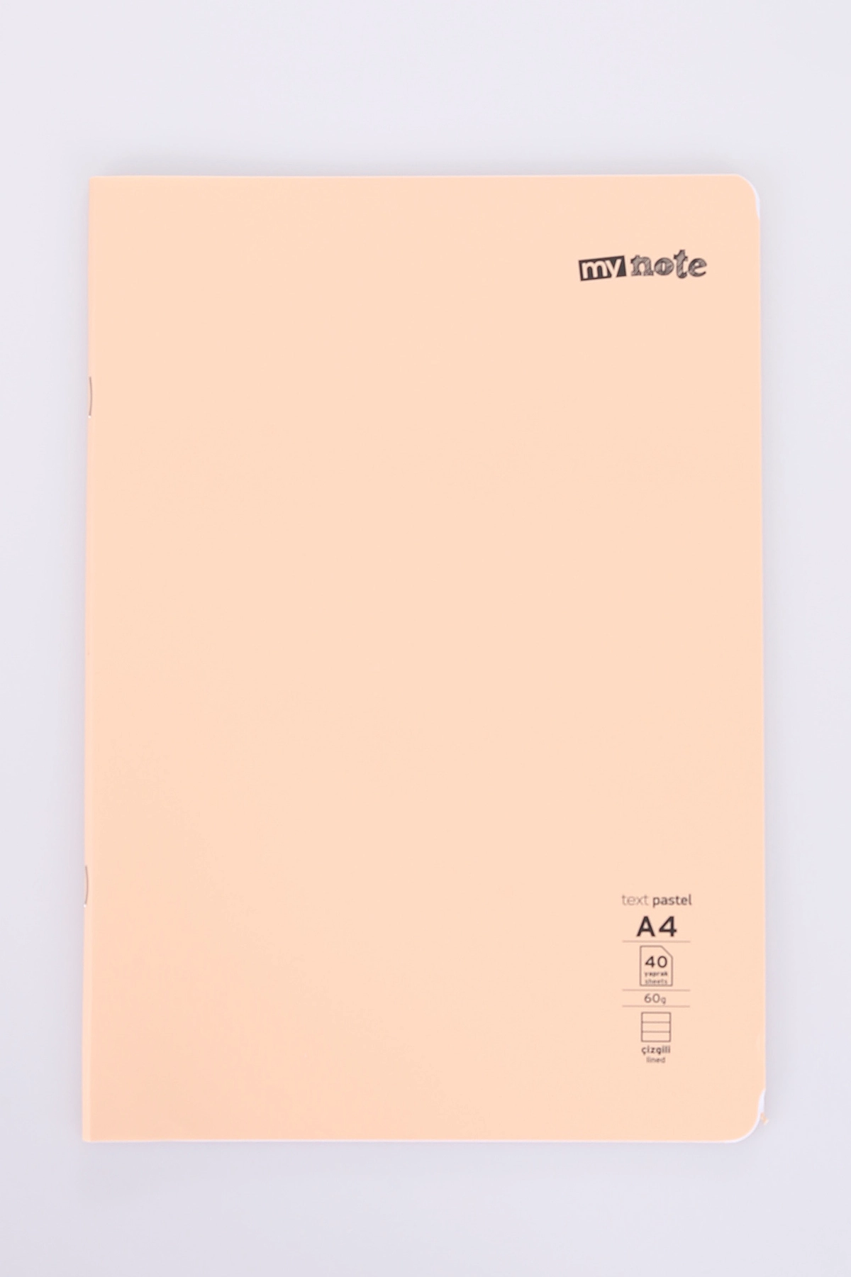 Mynote Text 40 Yaprak Pastel Çizgili Dikişli Metod Defter 478417