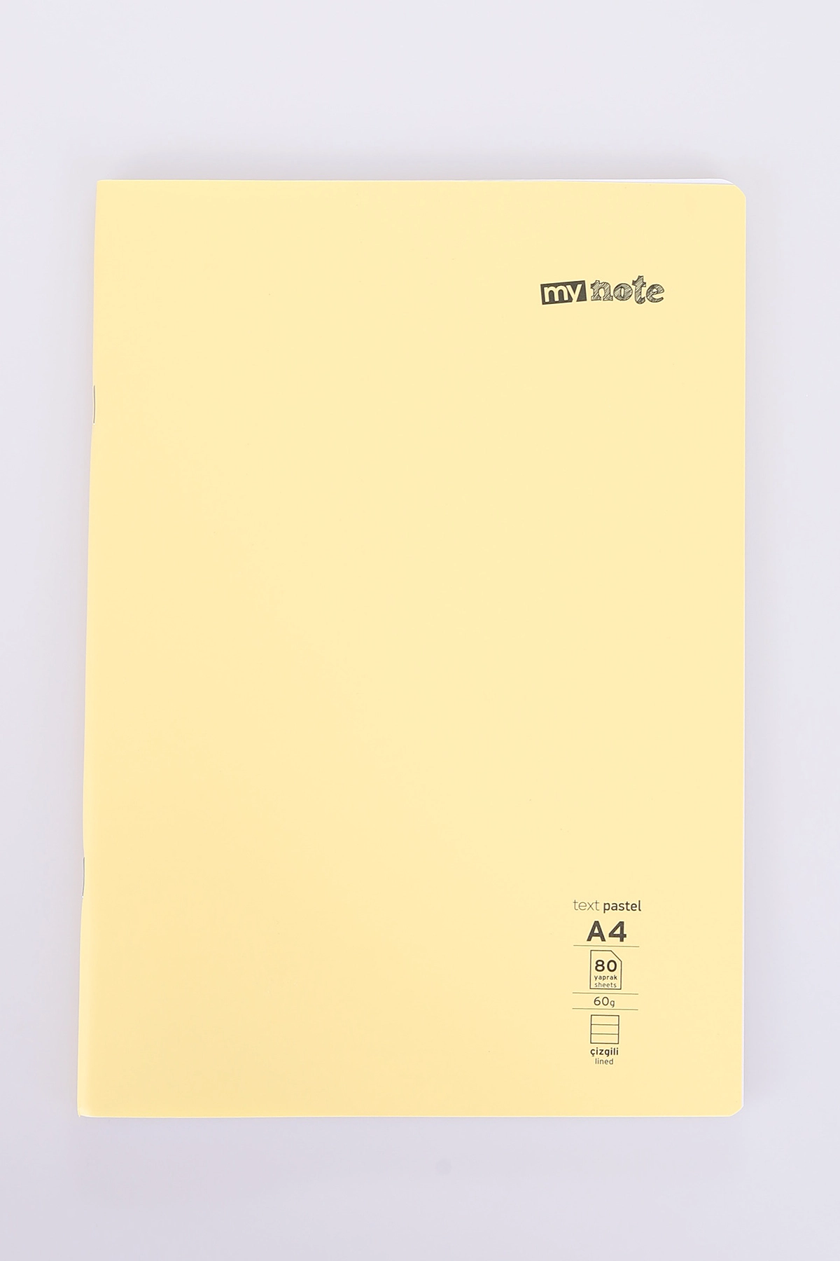 Mynote Text 80 Yaprak Pastel Çizgili Dikişli Metod Defter 478419