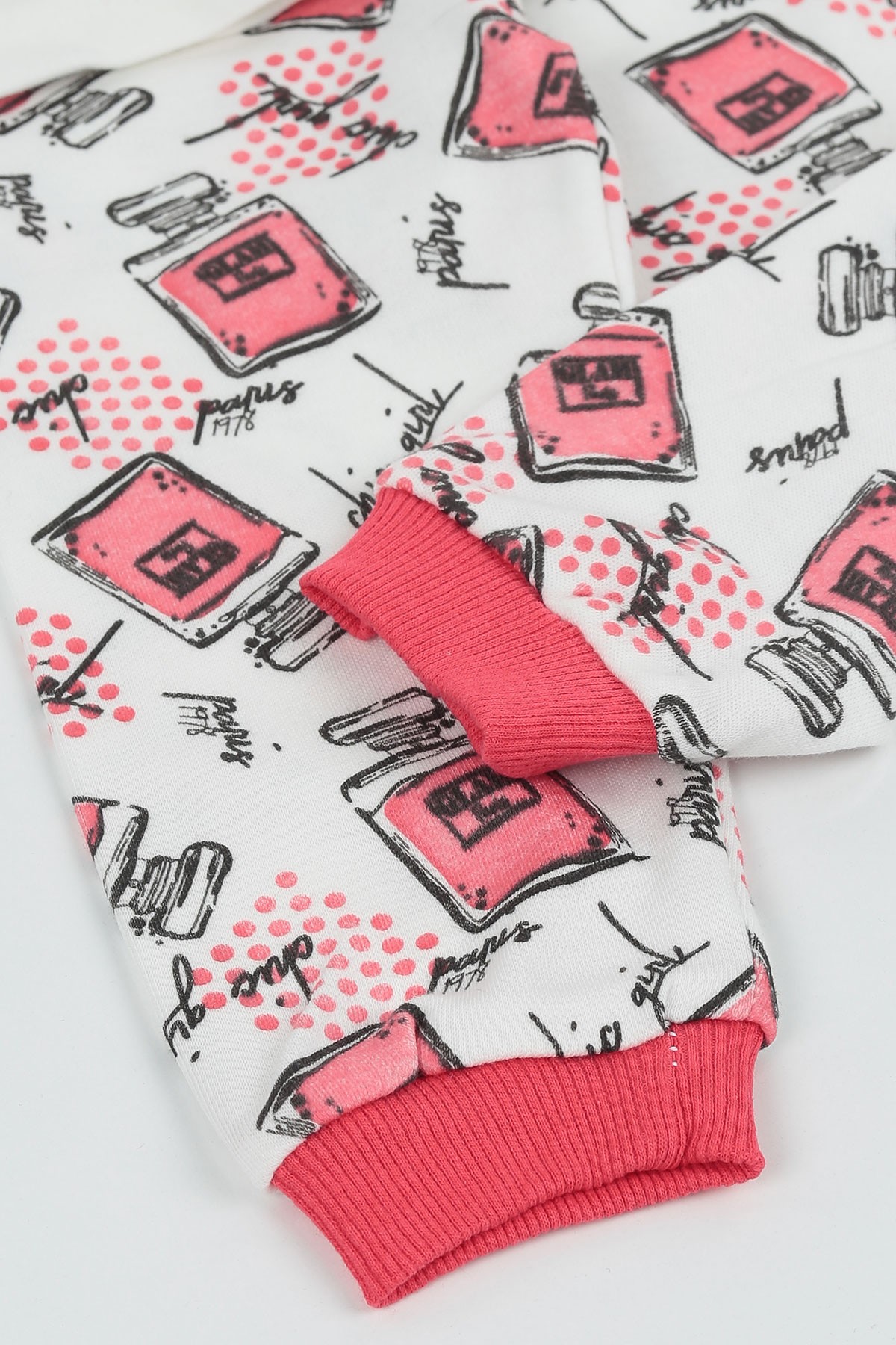 Nar Çiçeği (1-3 Yaş) Parfümlü Desen Kız Çocuk Pijama Takım 135557
