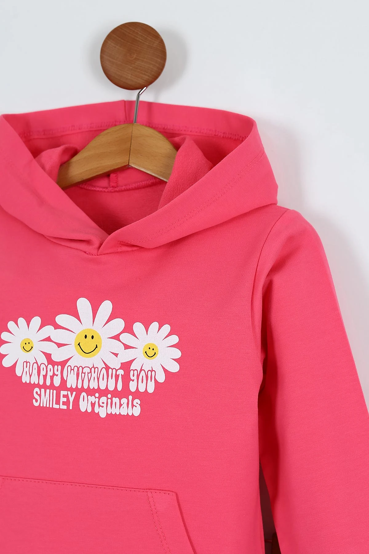 Nar Çiçeği ( 1-9 Yaş) Papatya Baskı Kanguru Cep Kız Çocuk Takım 251530