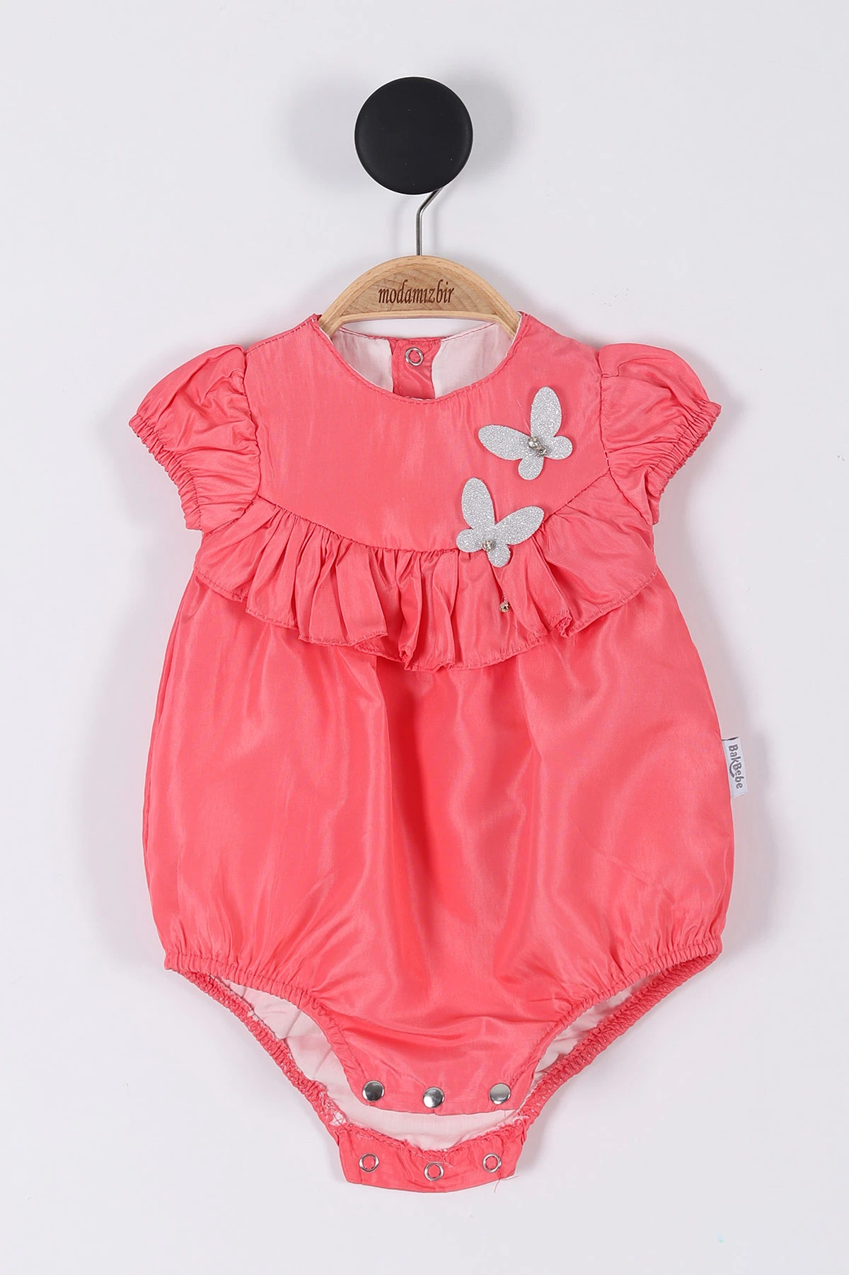 Nar Çiçeği (3-12 Ay) Kelebekli Çıtçıtlı Kız Bebek Body 264416