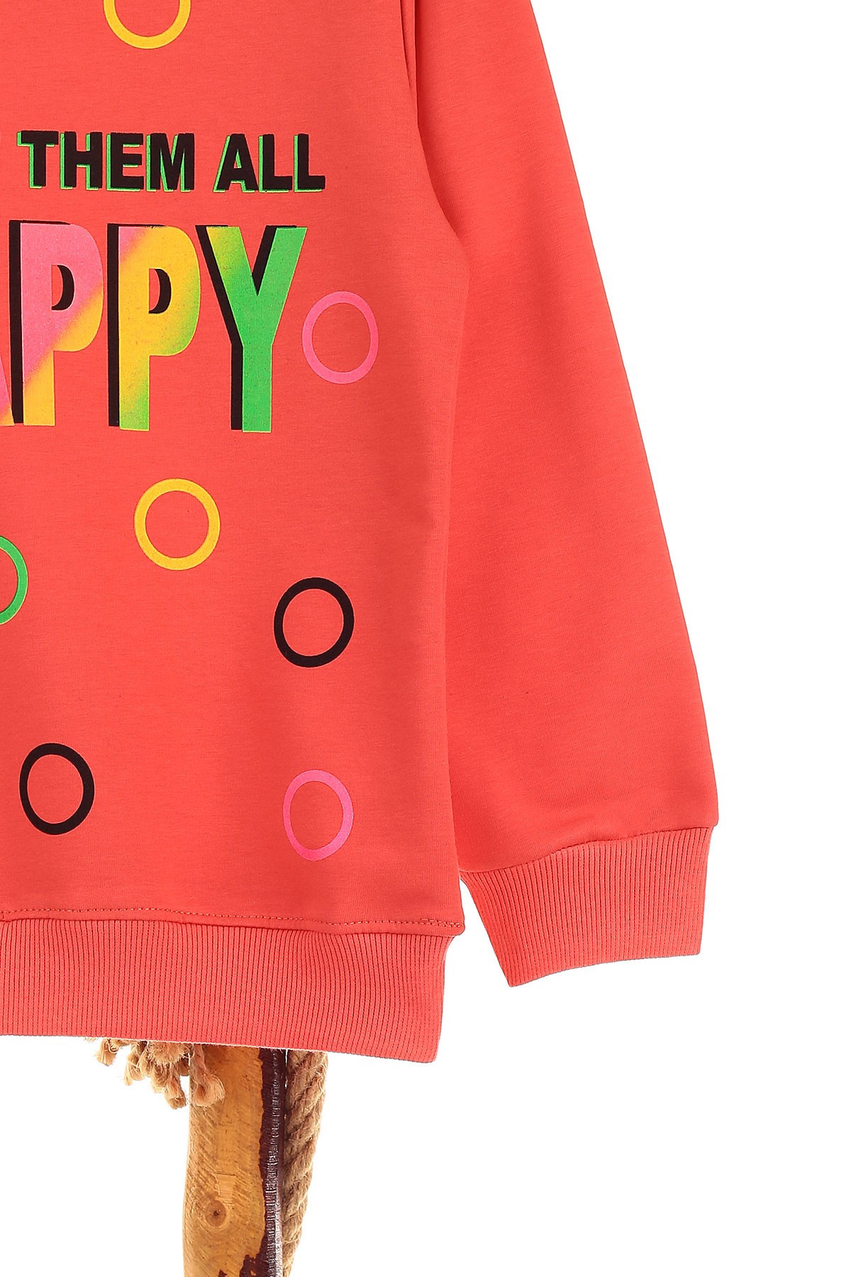 Nar Çiçeği (9-12 Yaş) Happy Baskılı Kız Çocuk Sweat 150988