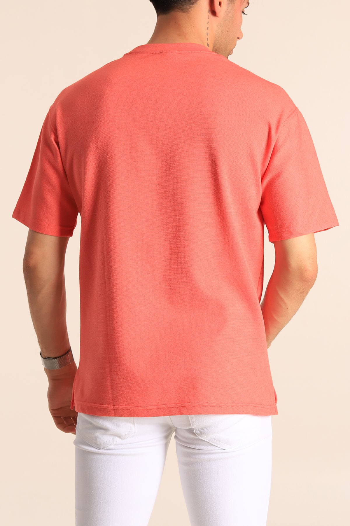 Nar Çiçeği Oversize Cole Buxton Yazılı Erkek Tişört 181790