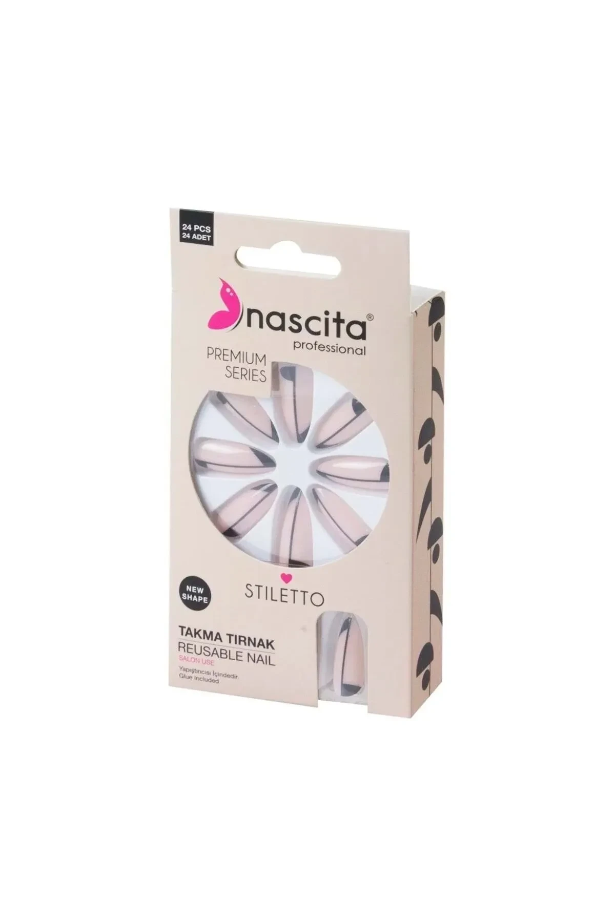 Nascita 24'lü Stiletto Renkli Takma Tırnak - 187 233540