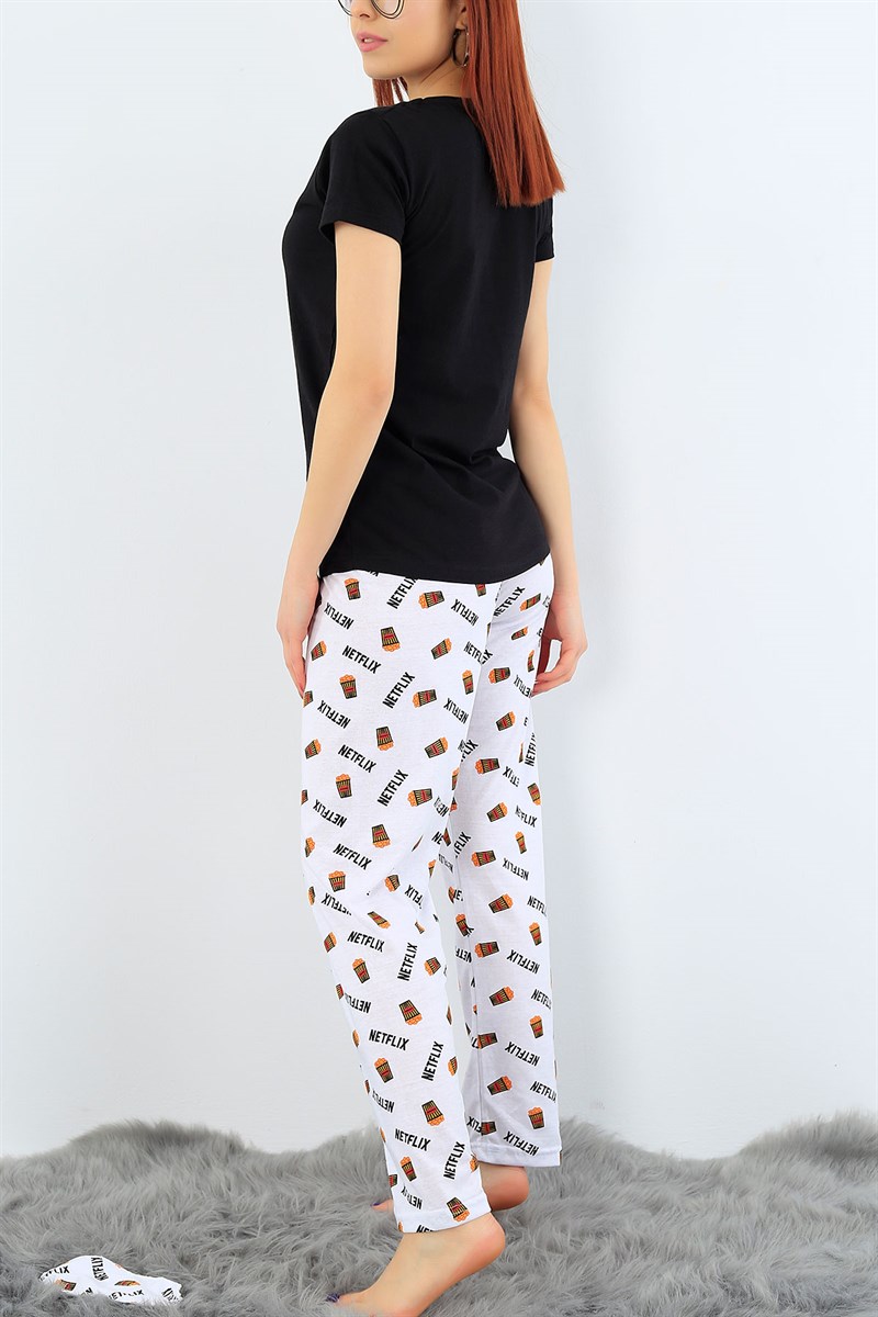 Netflix Baskılı Bayan Pijama Takımı 31384