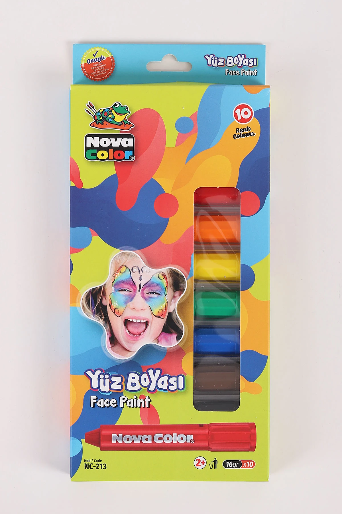 Nova Color Yüz Boyası 10'lu Set 457062