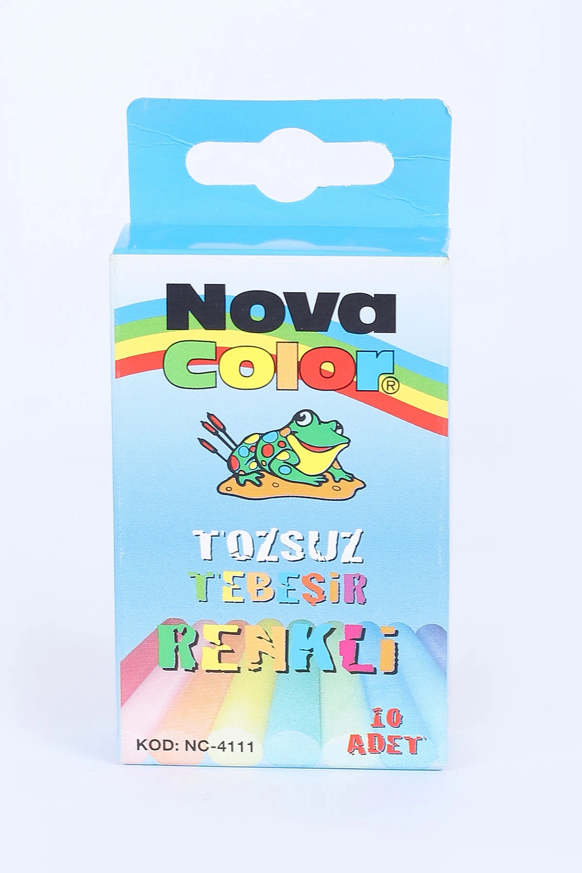 Novacolor 10'lu Karışık Renkli Tozsuz Tebeşir 387506