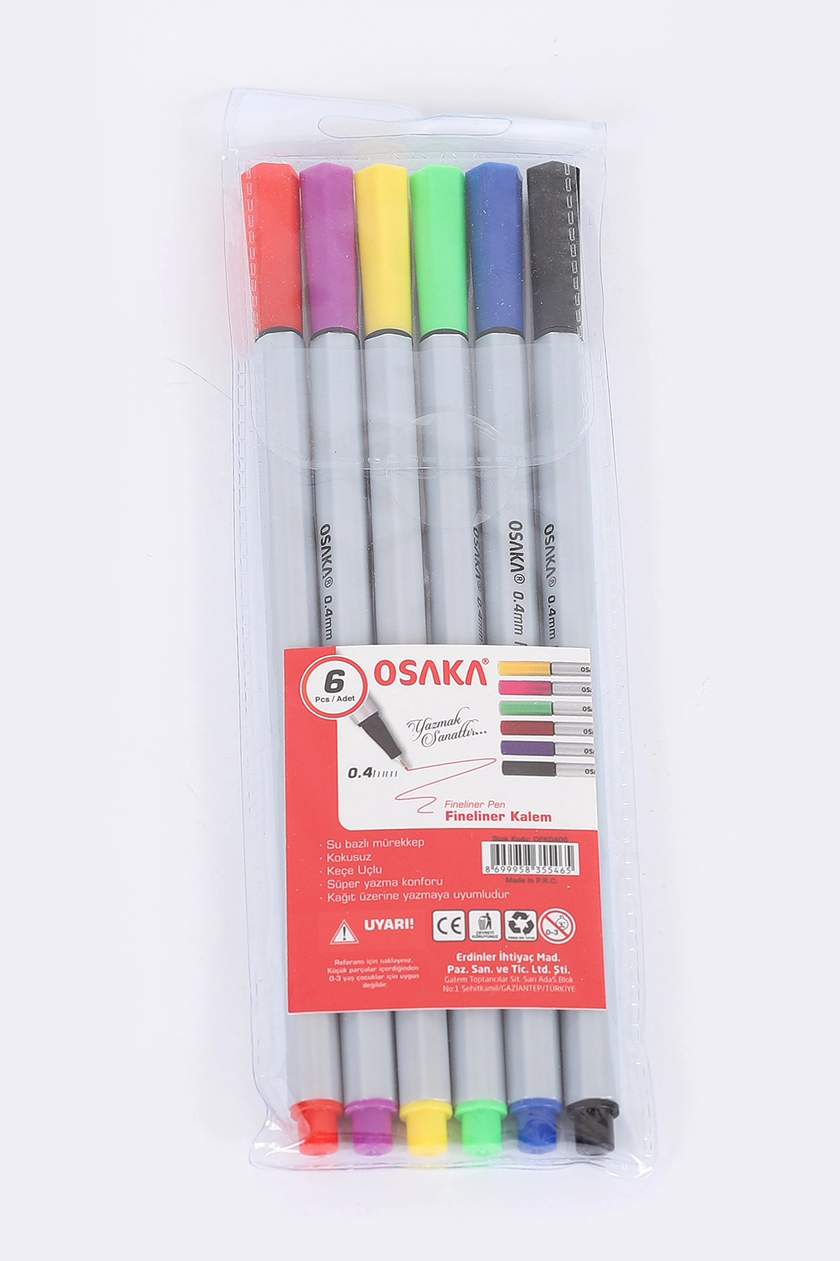 Osaka 6'lı Fineliner 0.4 Kalem 273847
