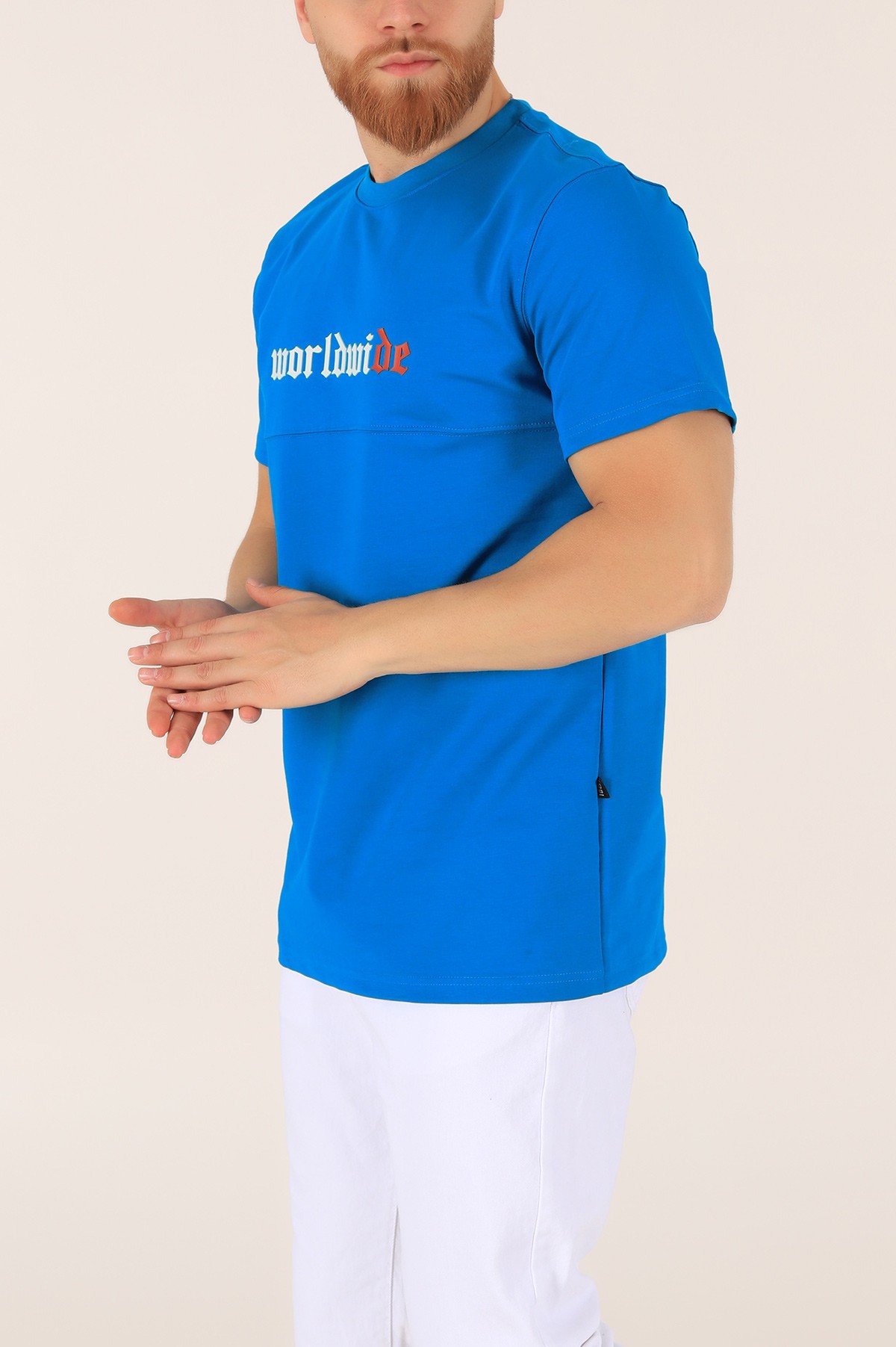 Oversize İki İp Erkek Tişört 163499