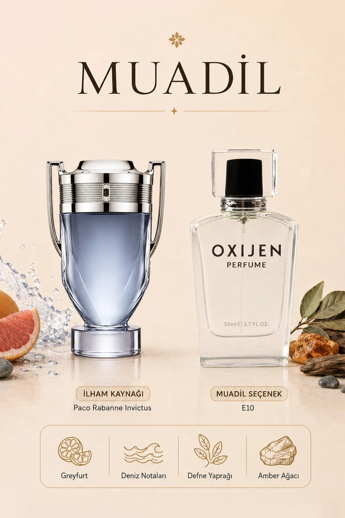 Oxijen E10 ( 50 ml ) Erkek Parfüm 470160