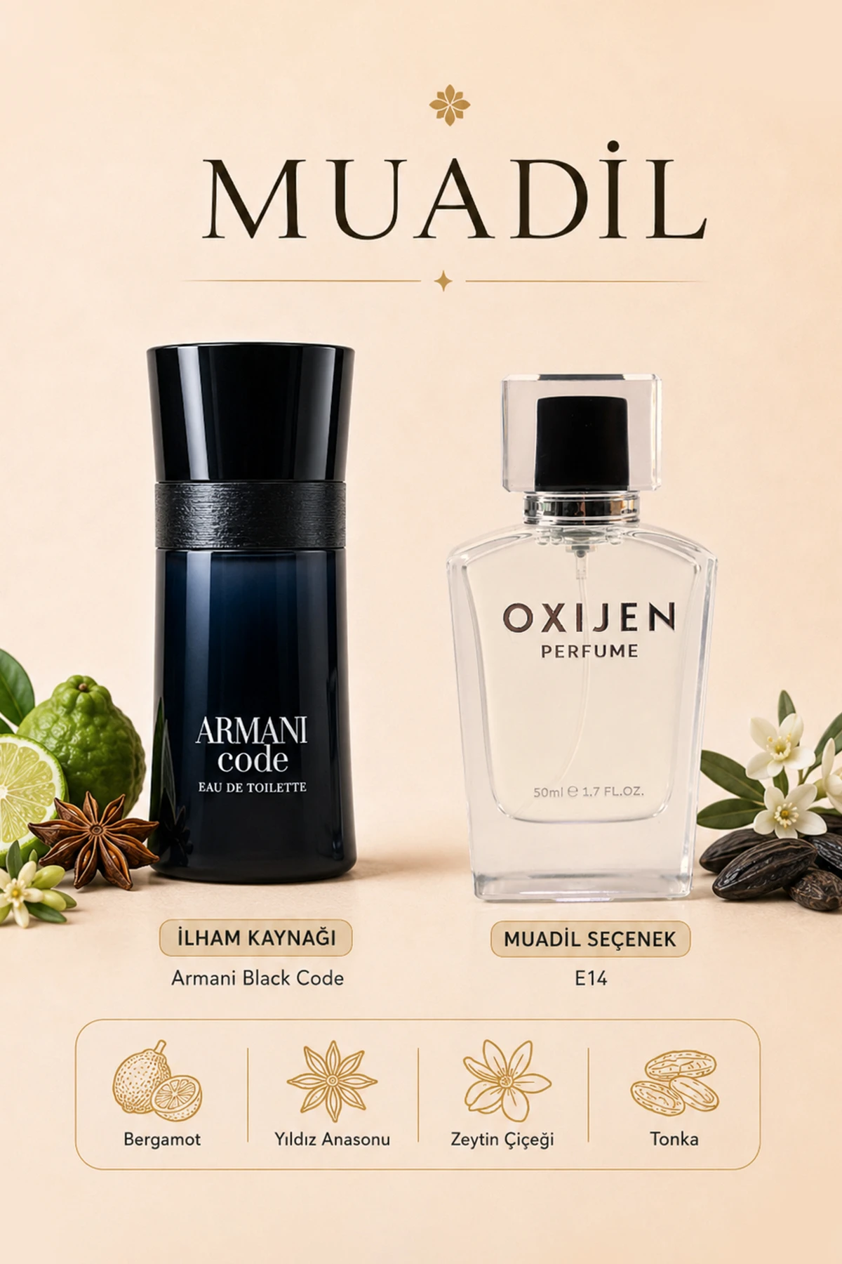 Oxijen E14 ( 50 ml ) Erkek Parfüm 470164