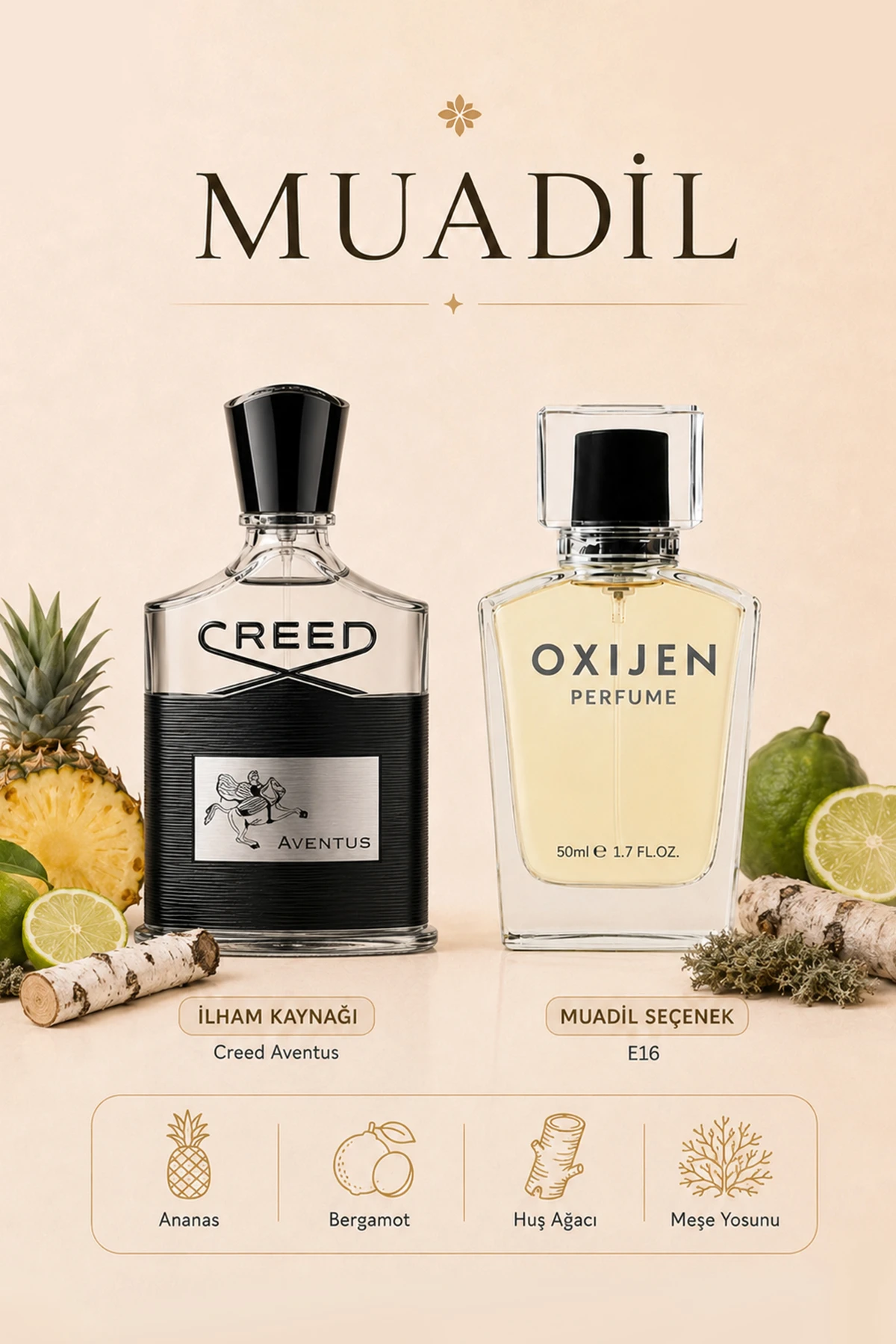 Oxijen E16 ( 50 ml ) Erkek Parfüm 470166