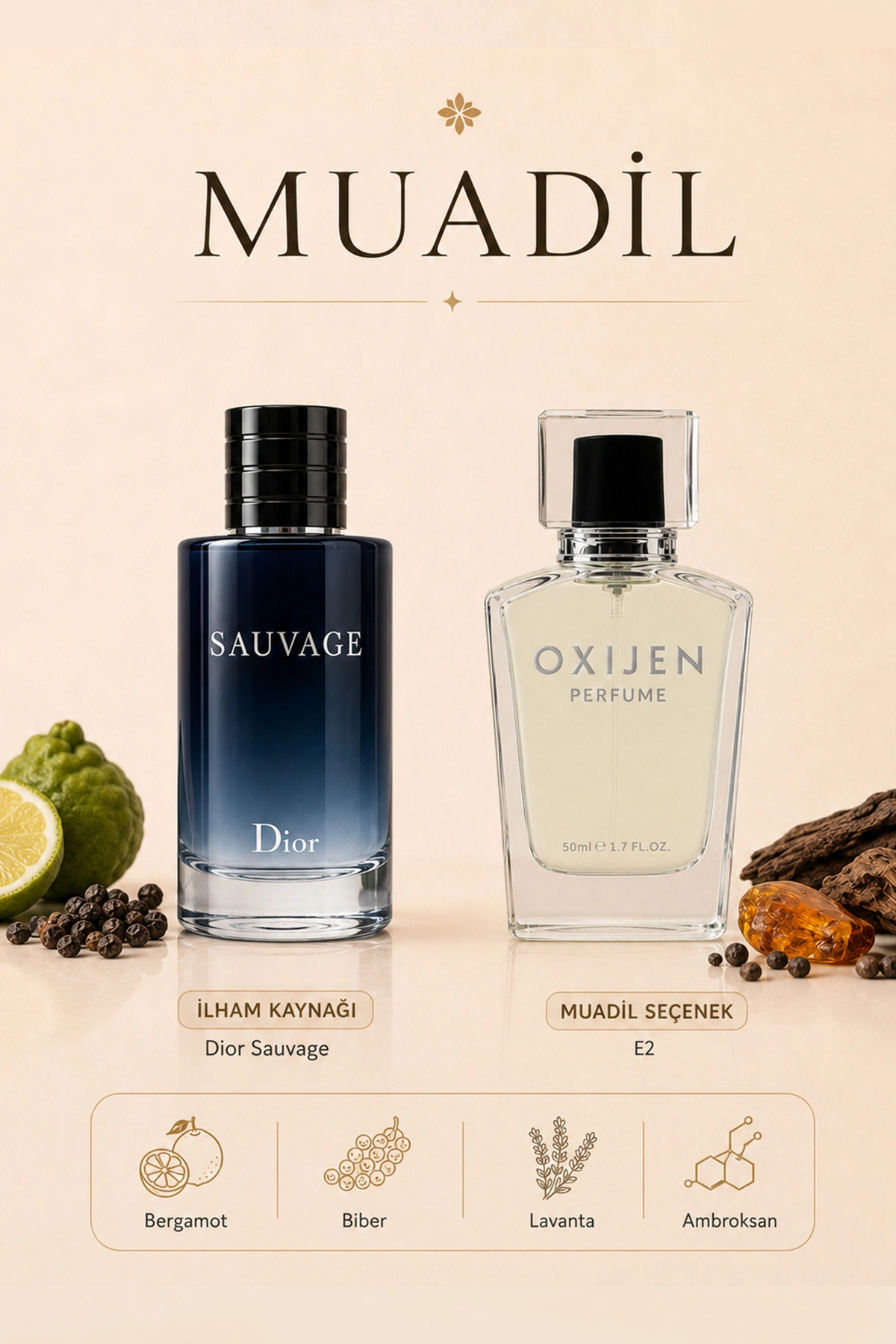 Oxijen E2 ( 50 ml ) Erkek Parfüm 470152