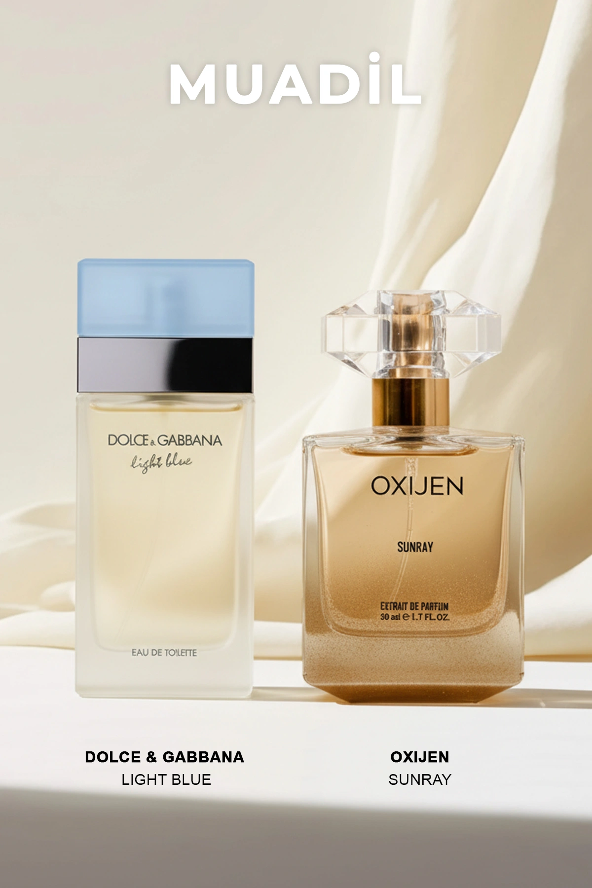 Oxijen Sunray (  DLCE & GBBANA LGHT BLUE MUADİLİ ) 50 ml Kadın Parfüm 372814