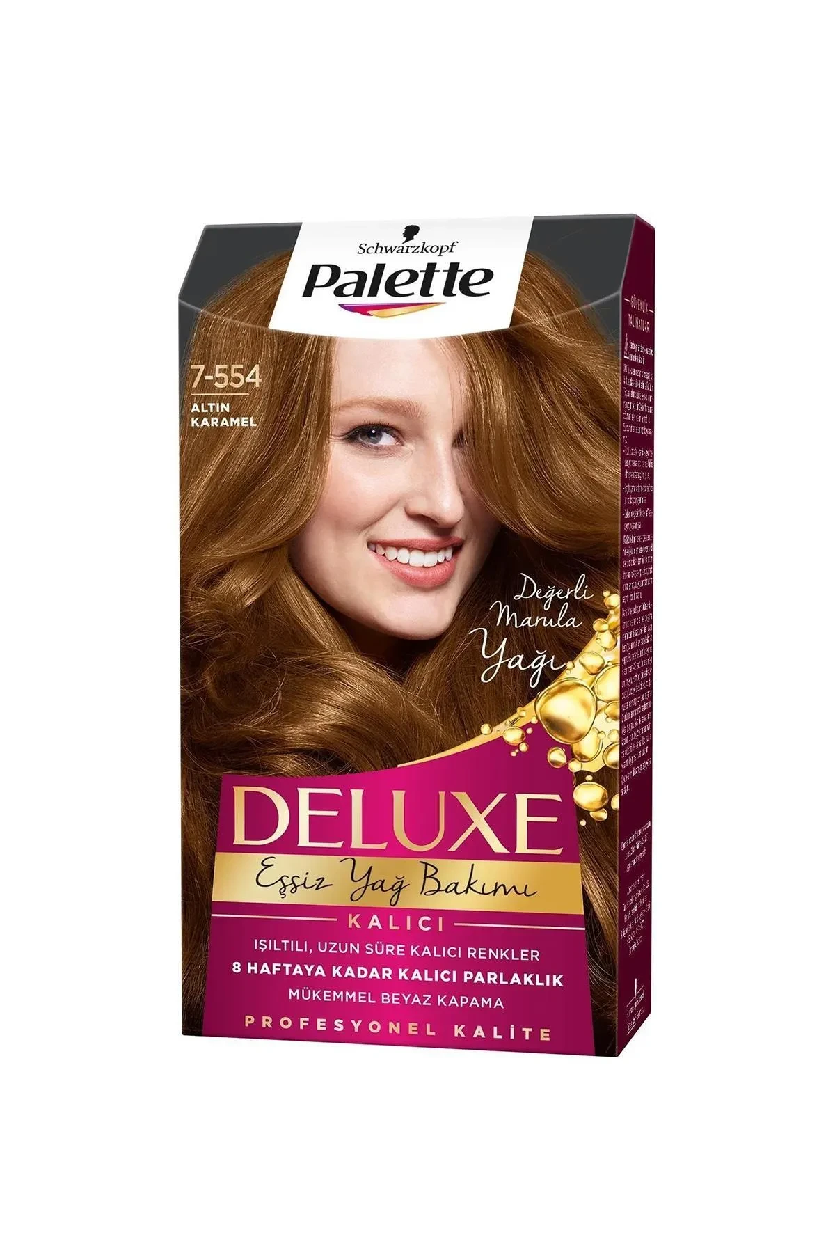 Palette Deluxe Saç Boyası No: 7.554 Altın Karamel 50ML 275372